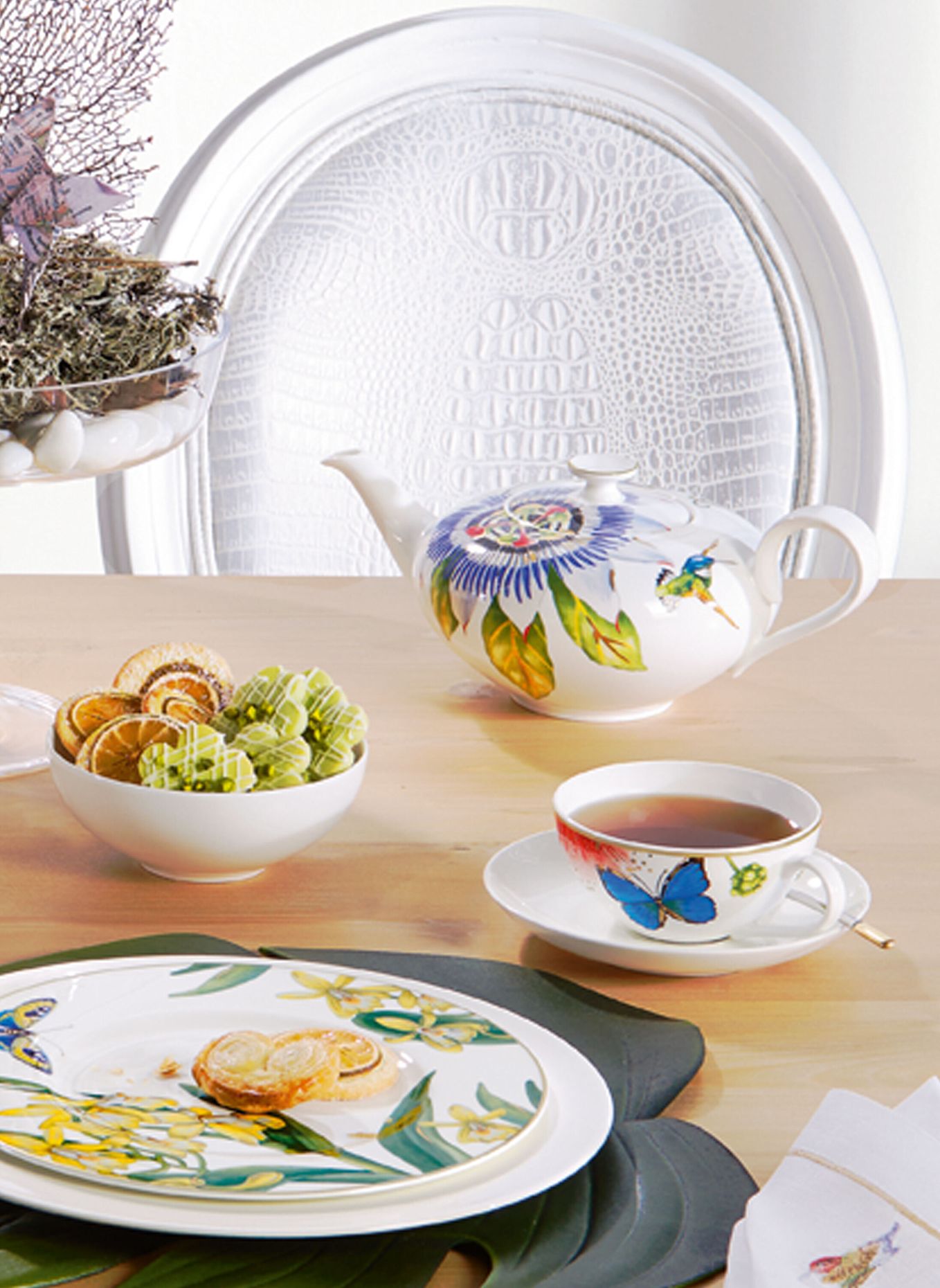 Villeroy & Boch Kaffeetasse AMAZONIA: GELB / GRÜN / BLAU
