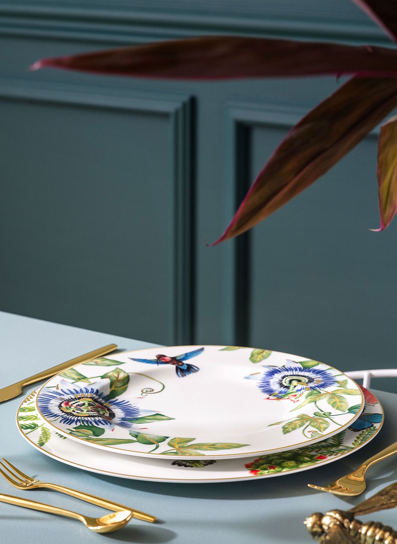 Villeroy & Boch Gourmetteller AMAZONIA: GELB/ GRÜN/ BLAU/ ROT