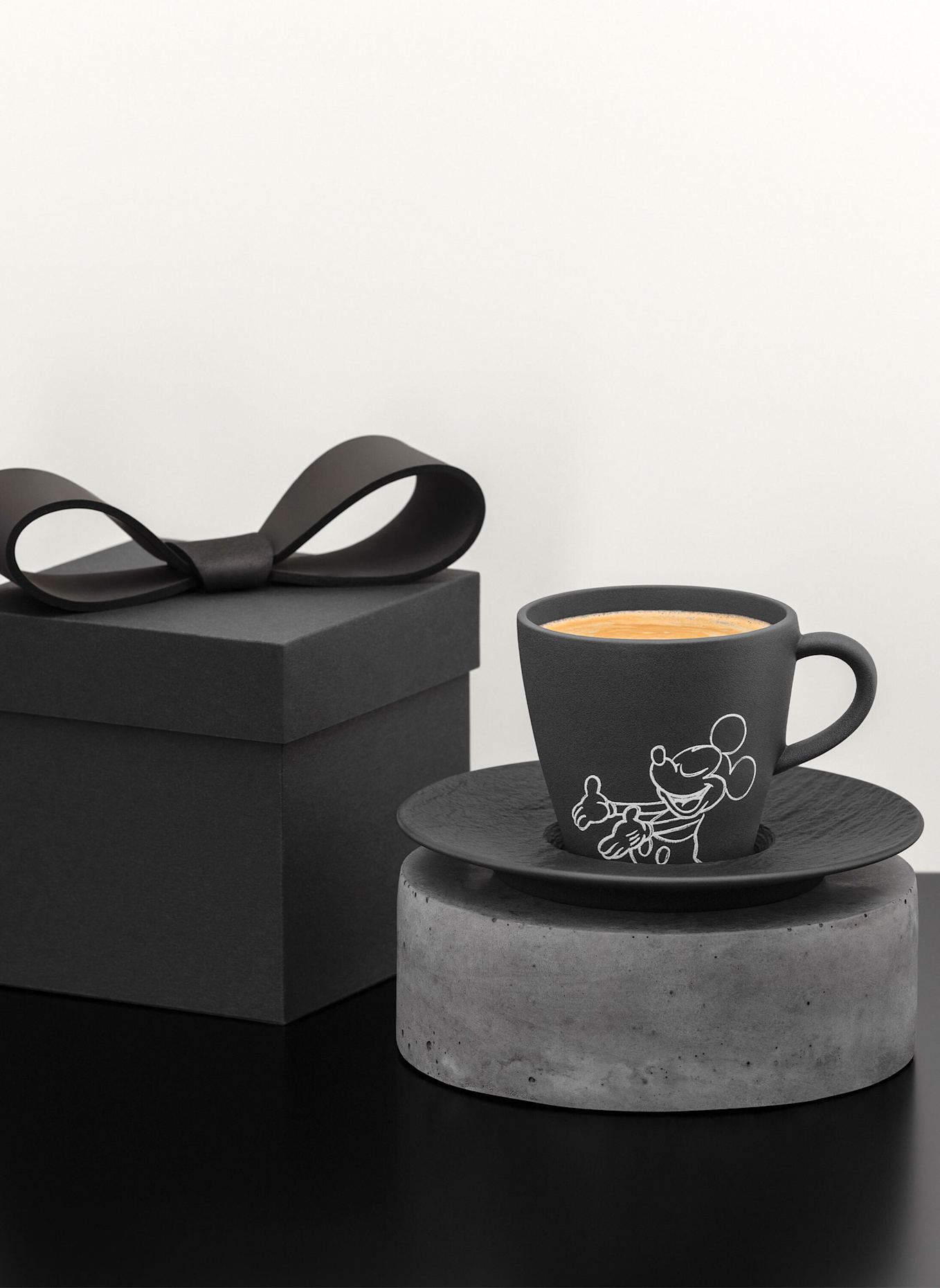Villeroy & Boch Kaffeetasse MANUFACTURE ROCK - MICKEY MOUSE: SCHWARZ