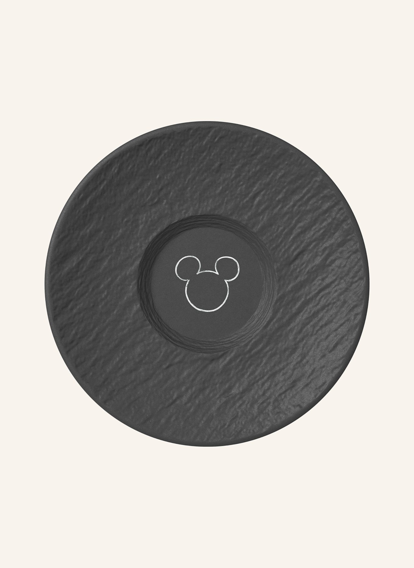 Villeroy & Boch Kaffee-Untertasse MANUFACTURE ROCK - MICKEY MOUSE: SCHWARZ