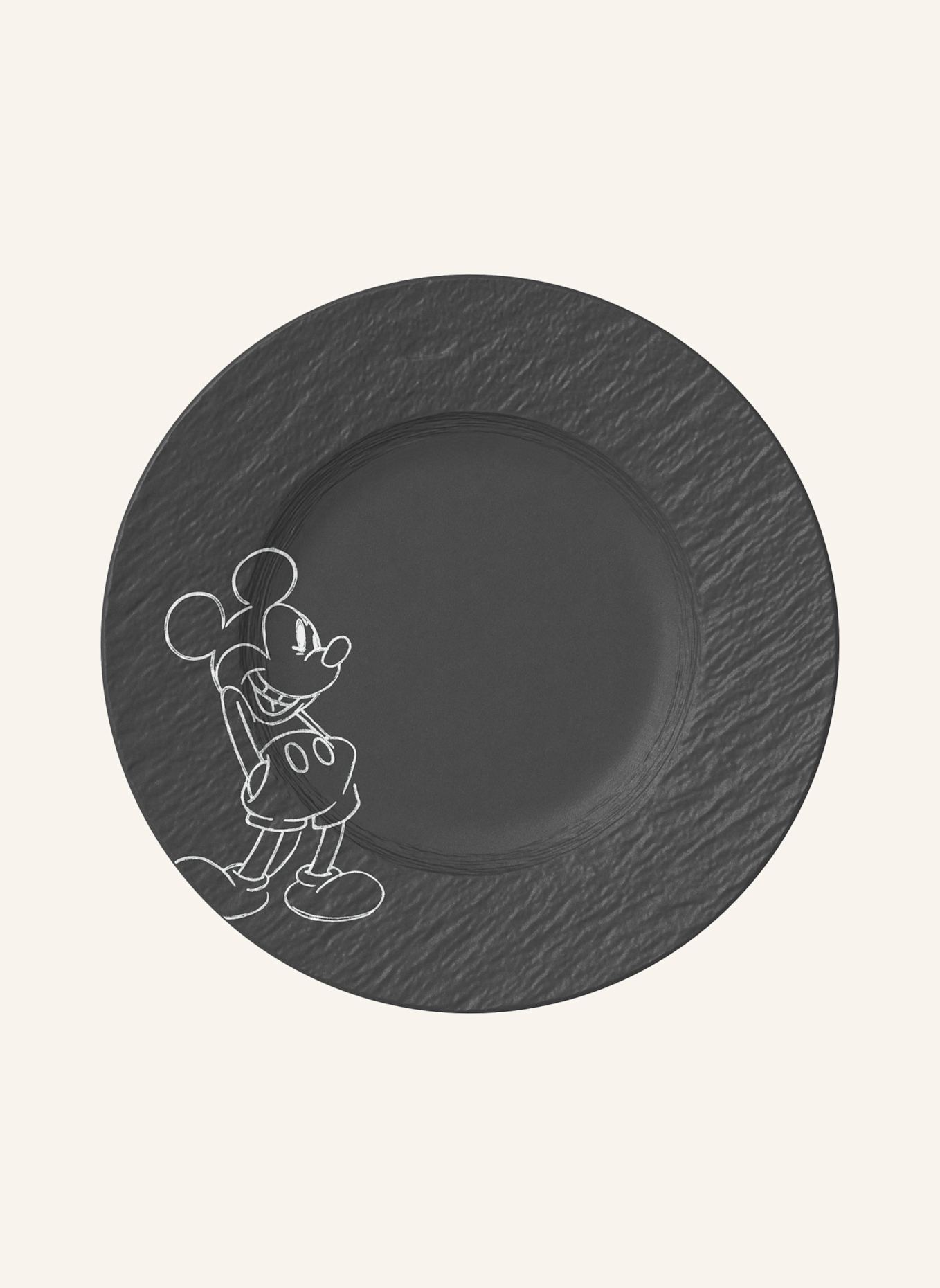 Villeroy & Boch Frühstücks-/Dessertteller MANUFACTURE ROCK - MICKEY MOUSE: SCHWARZ