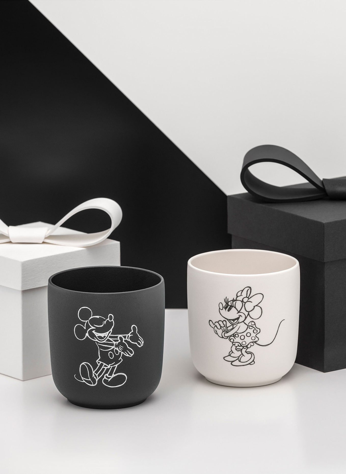 Villeroy & Boch Kaffeebecher, 2-teilig MANUFACTURE ROCK - MICKEY MOUSE: SCHWARZ