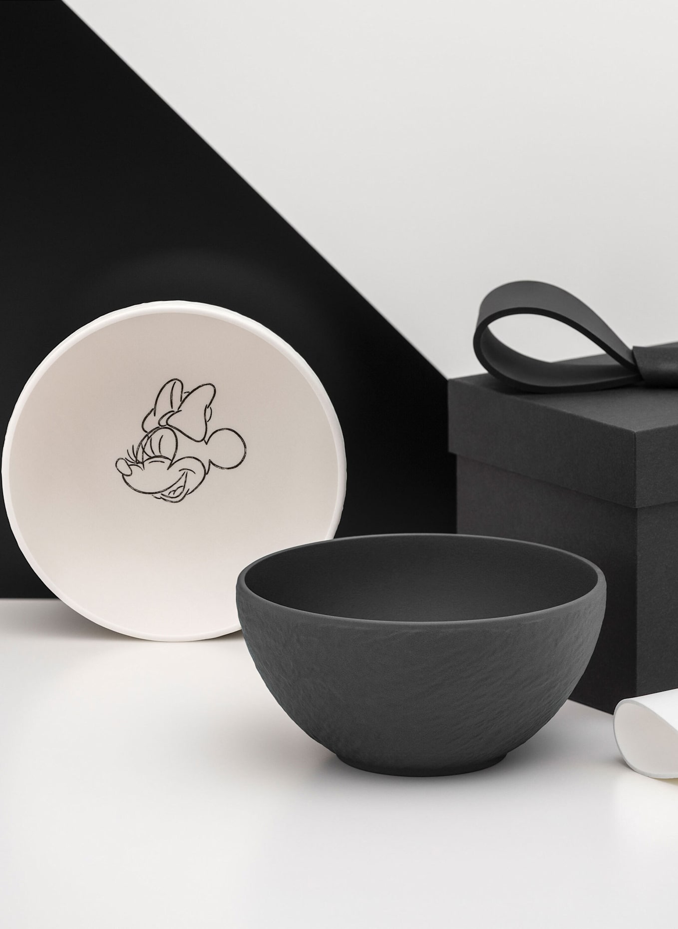 Villeroy & Boch Müslischale, 2-teilig MANUFACTURE ROCK - MICKEY MOUSE: SCHWARZ