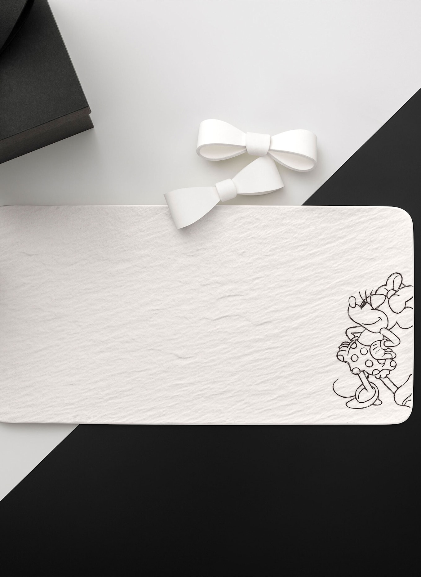 Villeroy & Boch Servierplatte MANUFACTURE ROCK BLANC - MICKEY MOUSE: WEISS