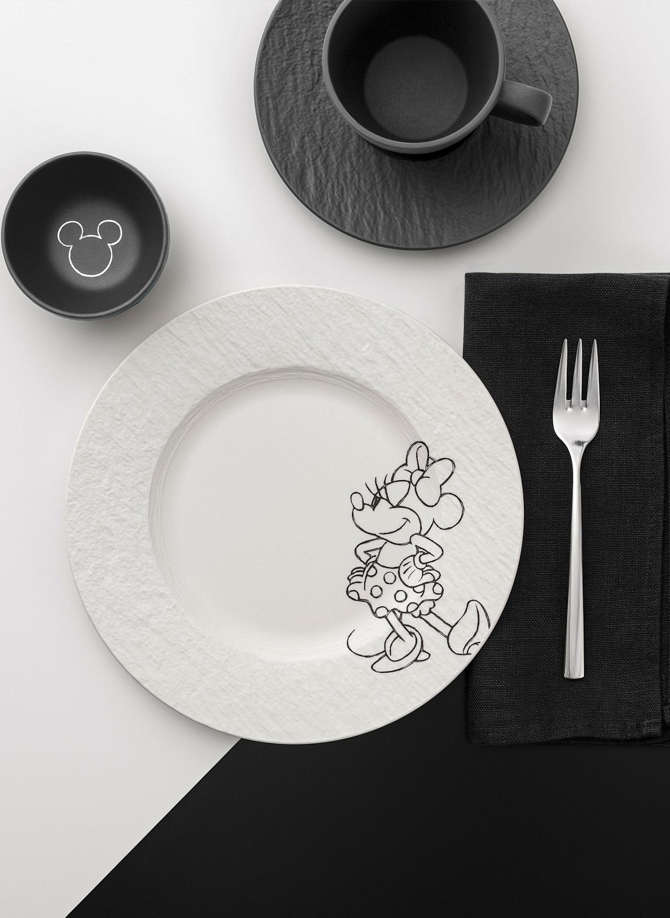Villeroy & Boch Frühstücks-/Dessertteller MANUFACTURE ROCK BLANC - MICKEY MOUSE: WEISS