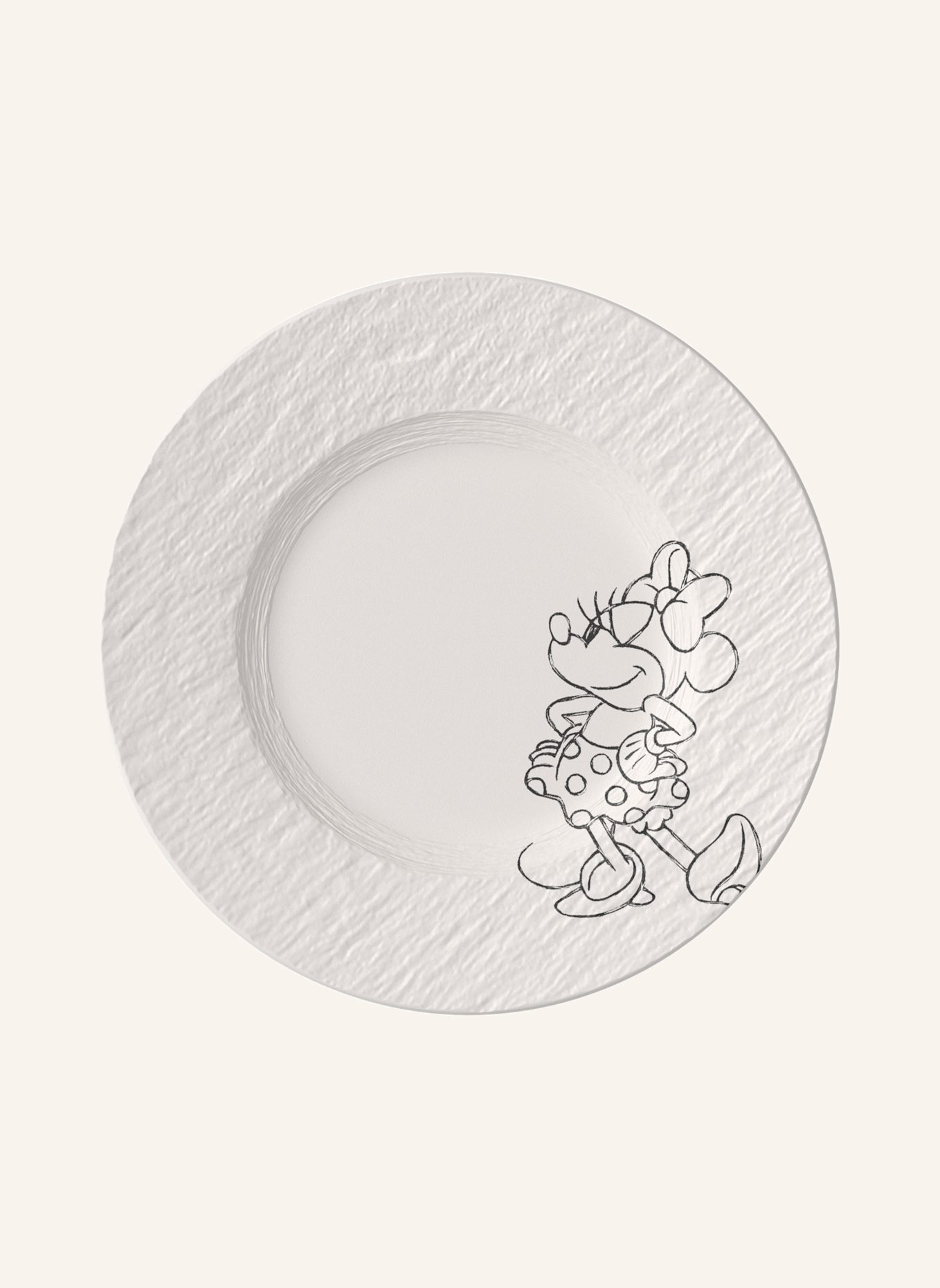 Villeroy & Boch Frühstücks-/Dessertteller MANUFACTURE ROCK BLANC - MICKEY MOUSE: WEISS
