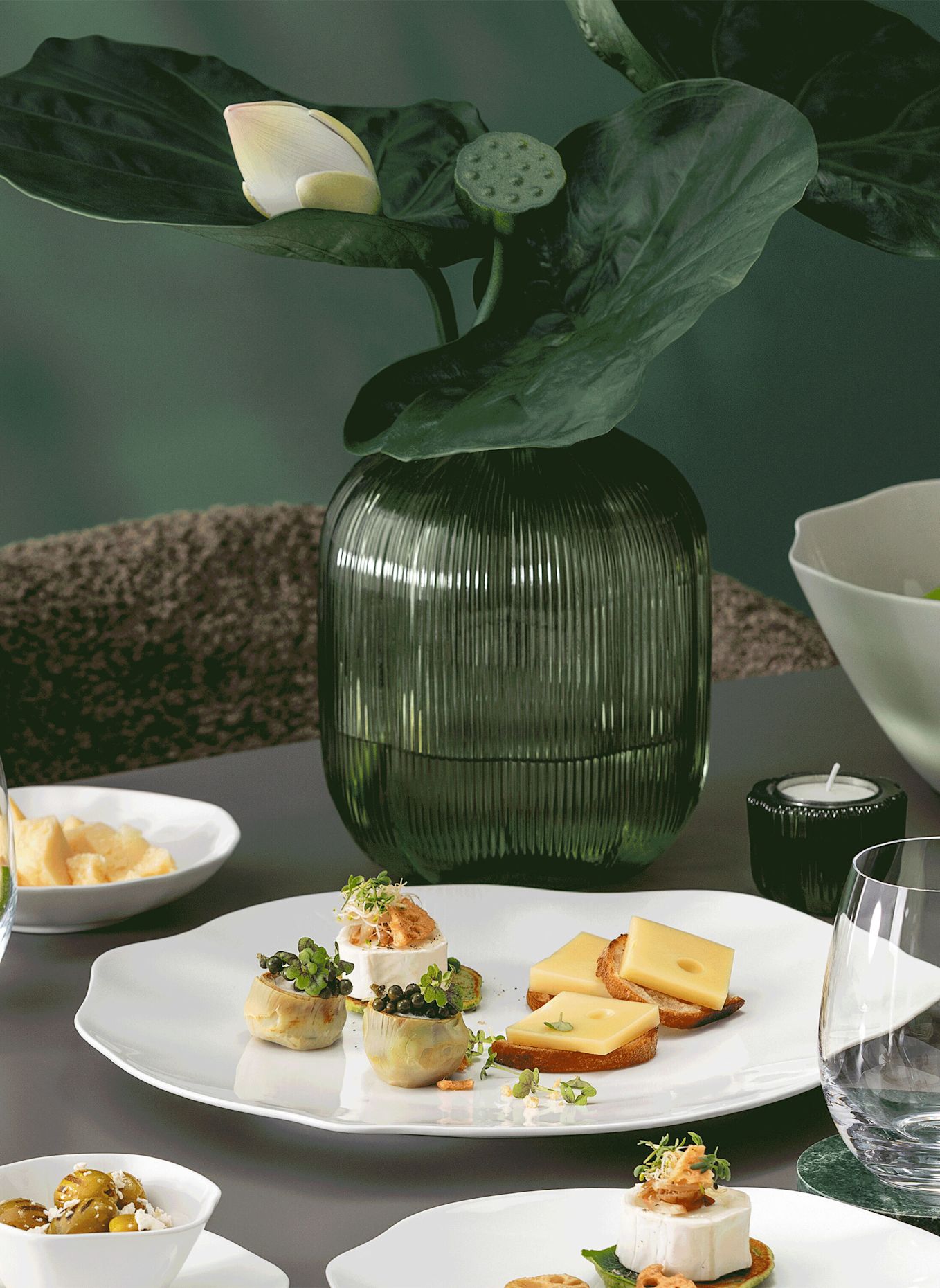 Villeroy & Boch Gourmetteller PURA: WEISS