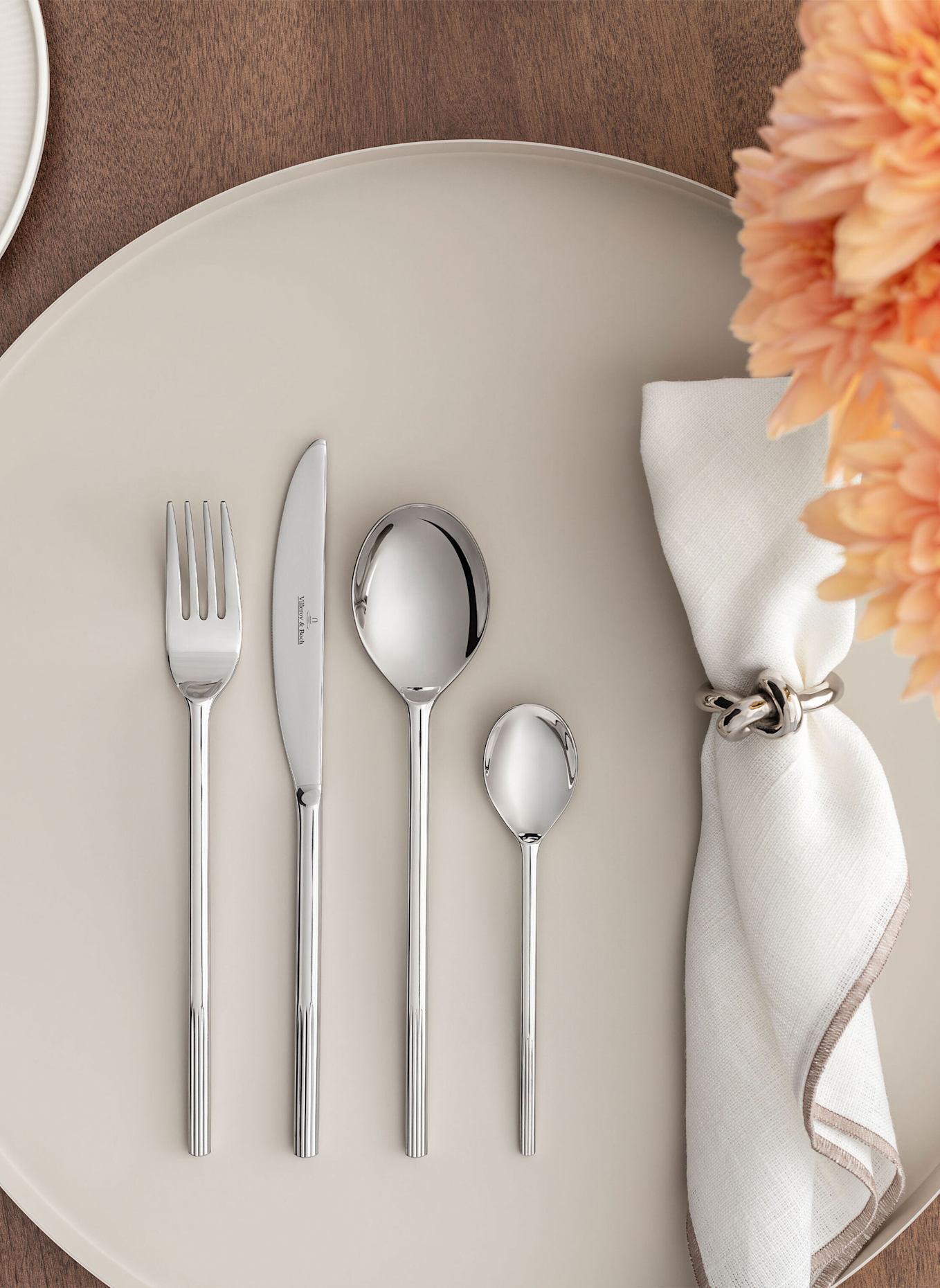 Villeroy & Boch Besteckset 24-teilig AFINA: SILBER