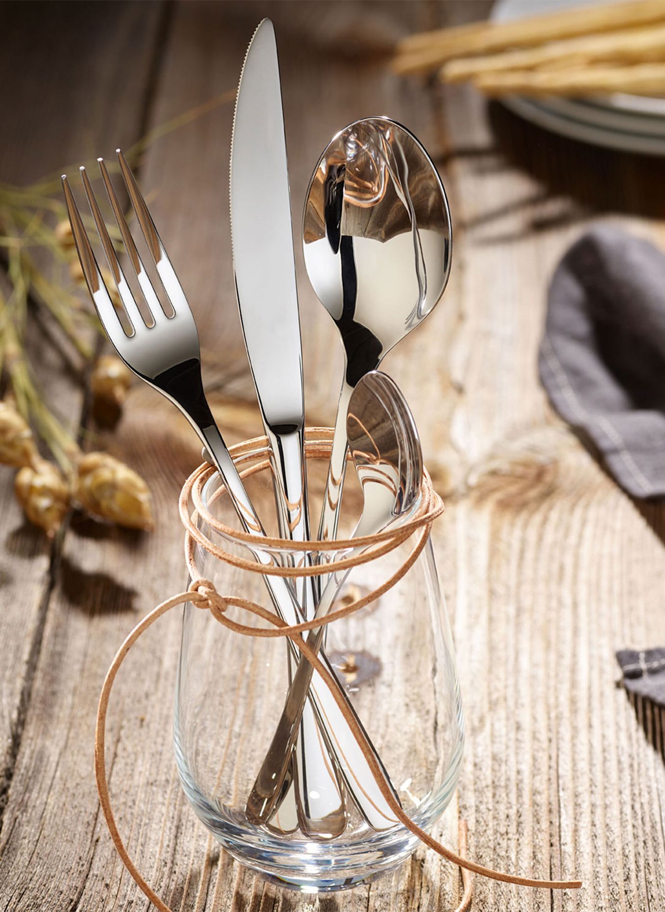like. by Villeroy & Boch Besteckset 24-teilig ESSENTIAL: SILBER
