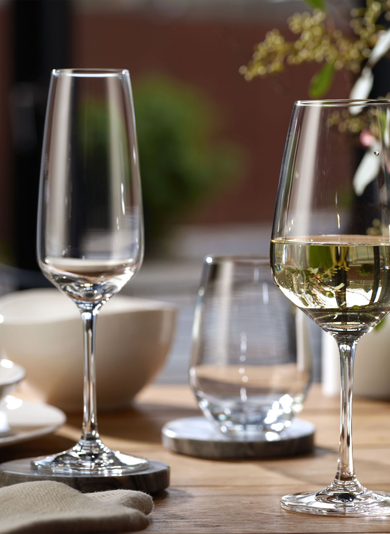 like. by Villeroy & Boch Sekt-/Champagnerglas, 4 Stück ESSENTIAL: WEISS