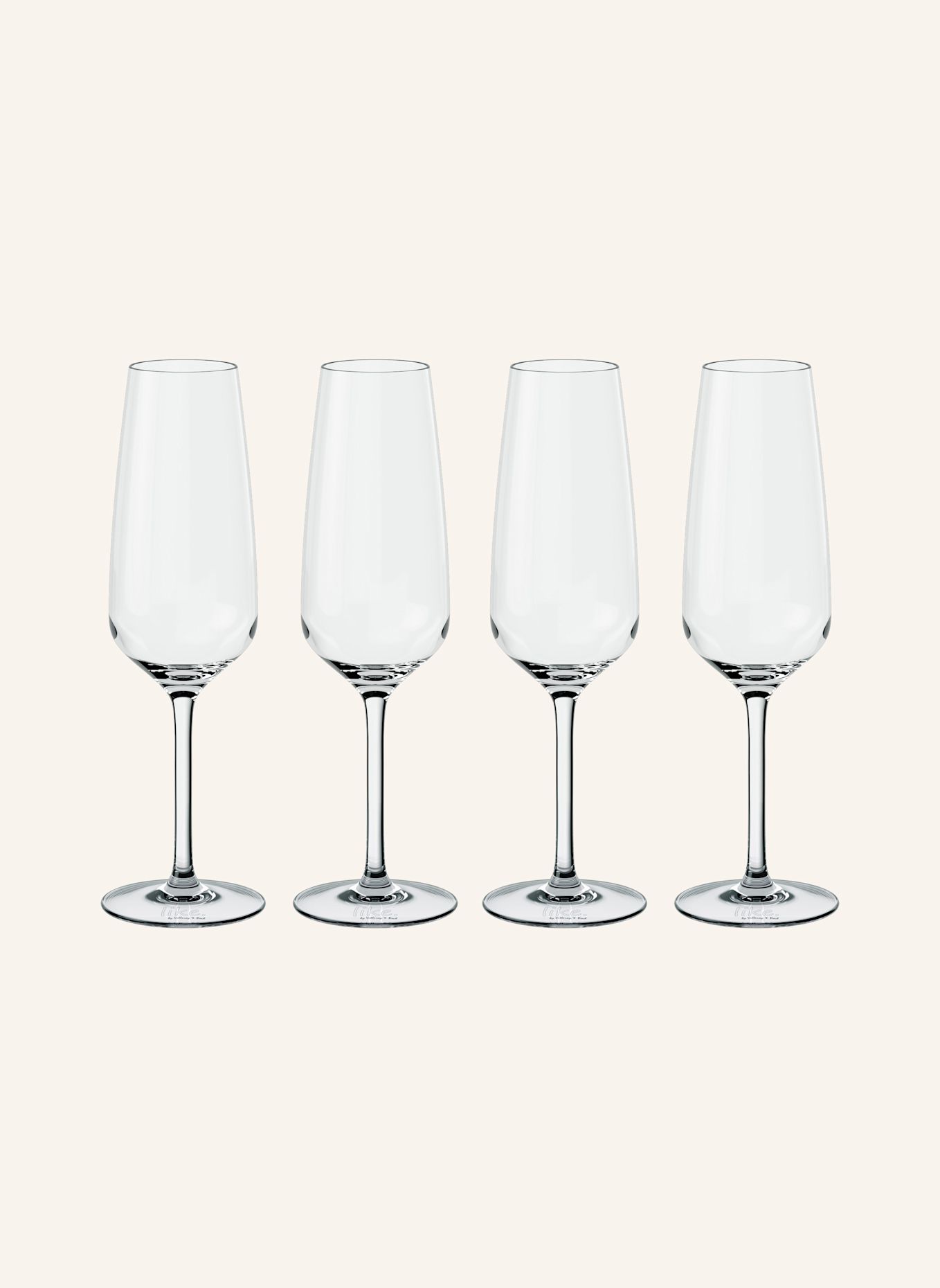 like. by Villeroy & Boch Sekt-/Champagnerglas, 4 Stück ESSENTIAL: WEISS