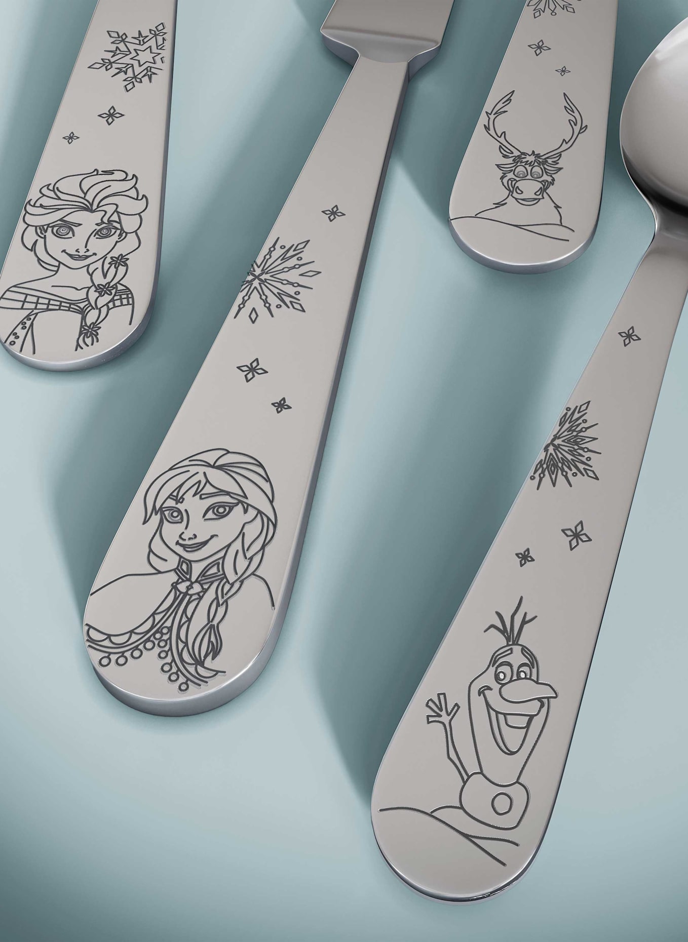 Villeroy & Boch Kinderbesteck, 4-teilig DISNEY FROZEN: SILBER