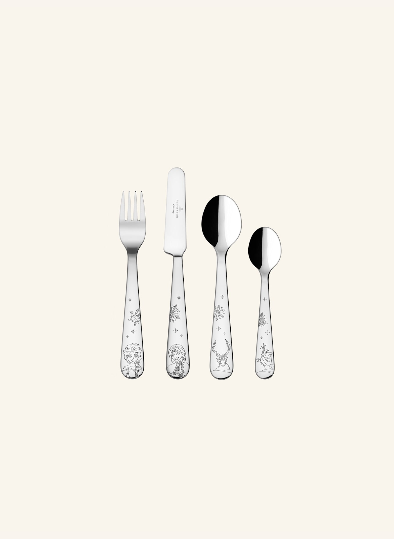 Villeroy & Boch Kinderbesteck, 4-teilig DISNEY FROZEN: SILBER