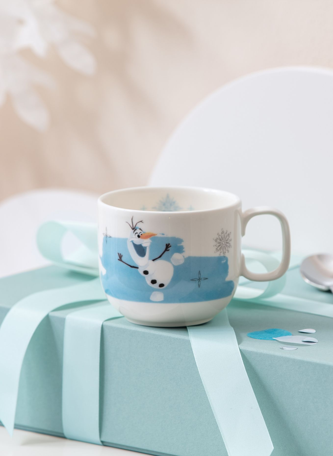 Villeroy & Boch Kinderbecher mit Henkel, klein DISNEY FROZEN: GELB / GRÜN / BLAU