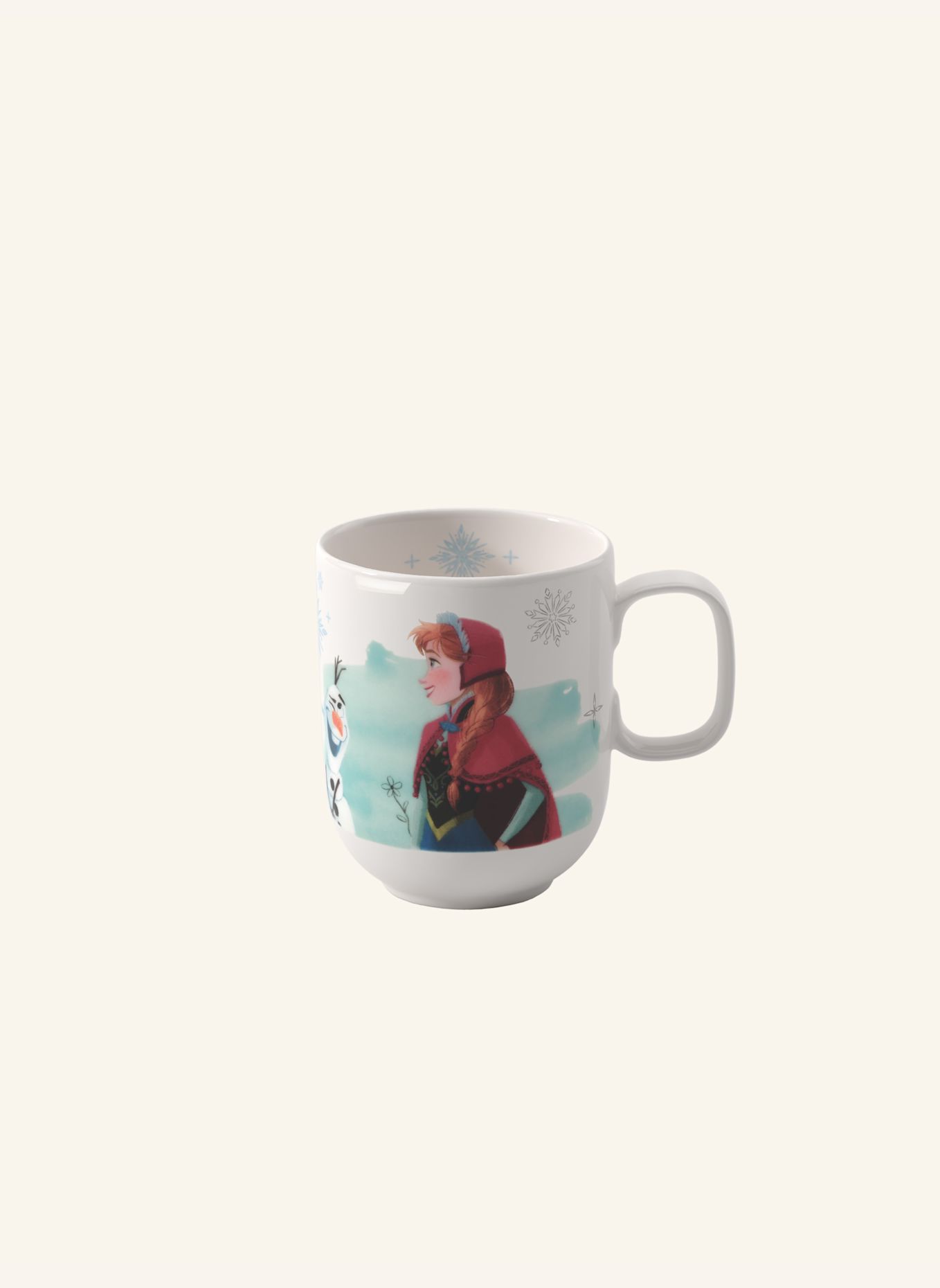 Villeroy & Boch Kinderbecher mit Henkel, groß DISNEY FROZEN: GELB / GRÜN / BLAU