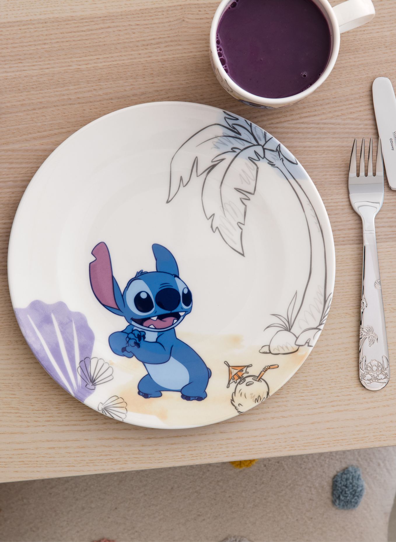 Villeroy & Boch Kinderteller DISNEY STITCH: GELB/ GRÜN/ BLAU/ ROT
