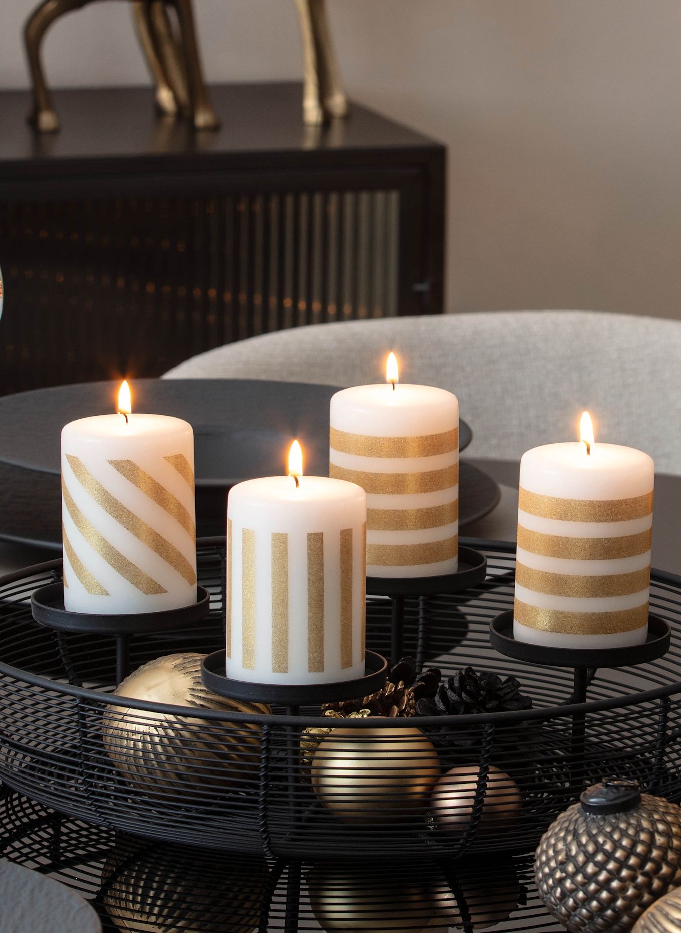Villeroy & Boch Adventskranz CHRISTMAS CHIC: SCHWARZ