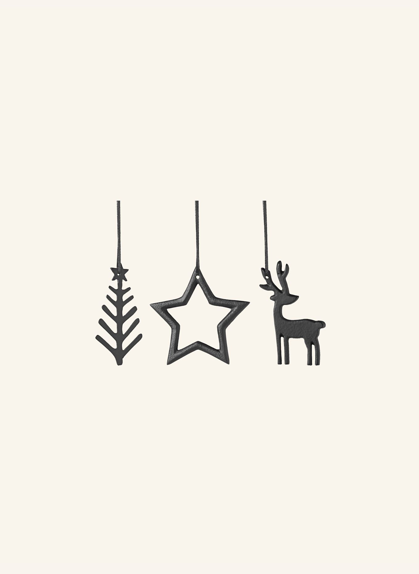 Villeroy & Boch Deko-Hänger, 3-teilig CHRISTMAS CHIC: SCHWARZ