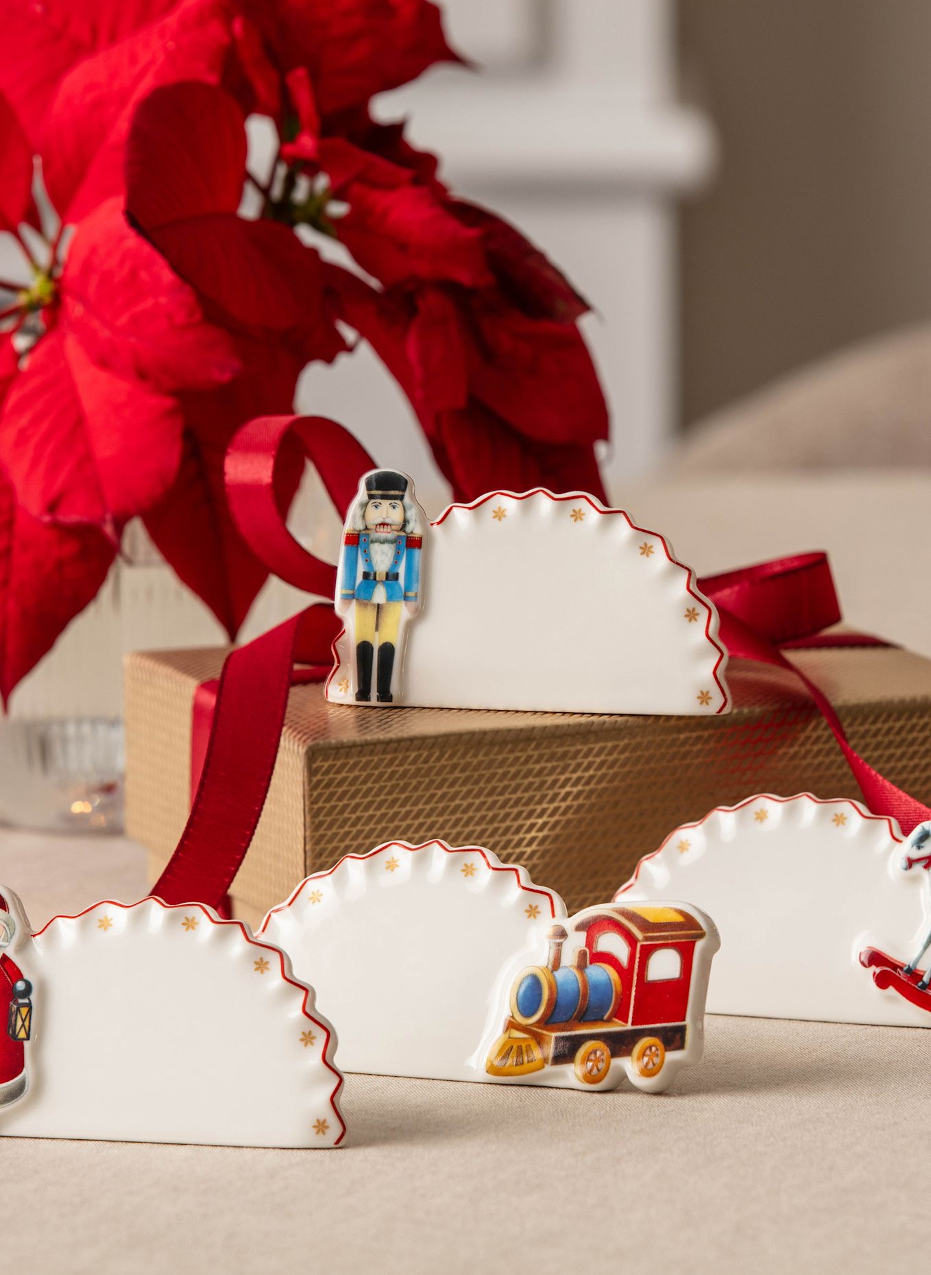 Villeroy & Boch Tischkarten, 4-teilig TOY'S DELIGHT: GELB / GRÜN / BLAU