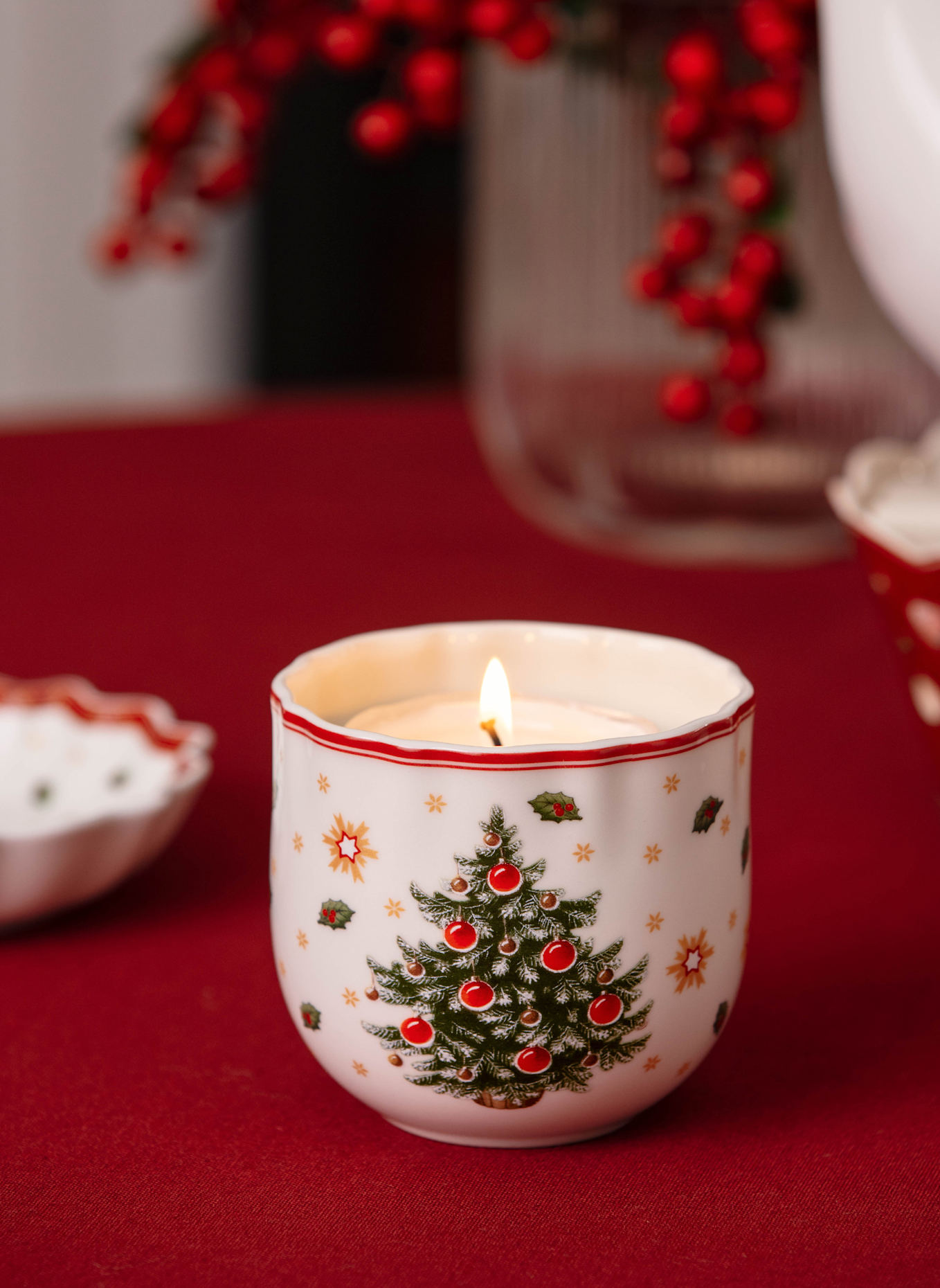 Villeroy & Boch Duftkerze Christmas Tree TOY'S DELIGHT: GELB/ GRÜN/ BLAU/ ROT
