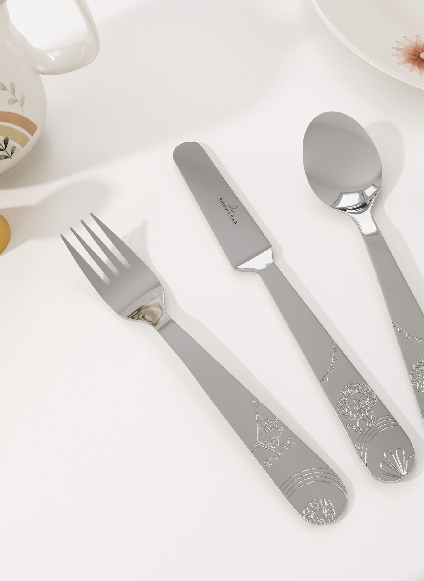 Villeroy & Boch Kinderbesteck, 4-teilig ROAR LIKE A LION: SILBER