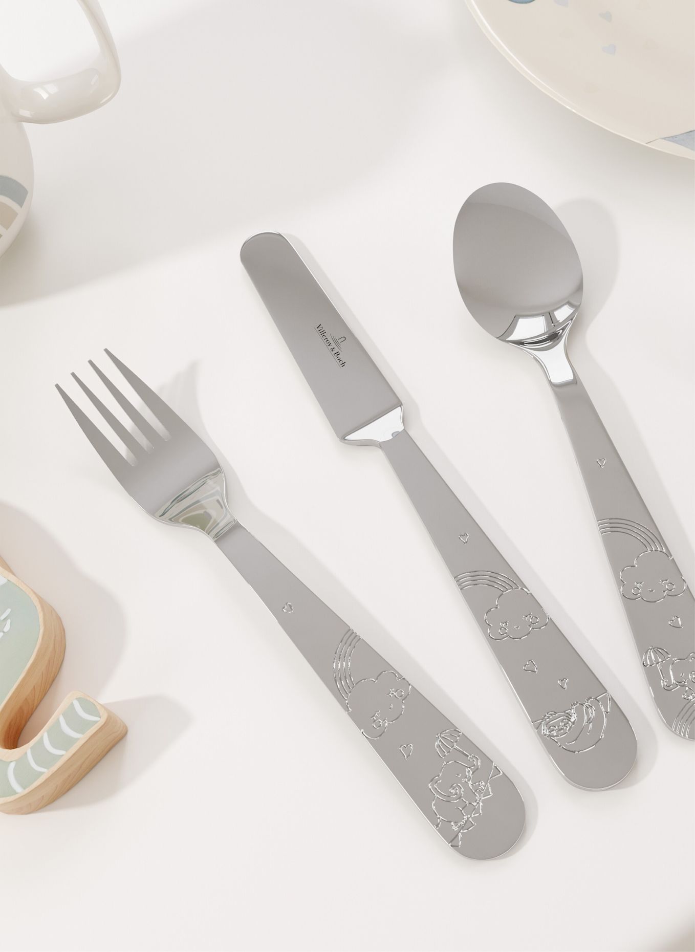 Villeroy & Boch Kinderbesteck, 4-teilig WALK LIKE AN ELEPHANT: SILBER