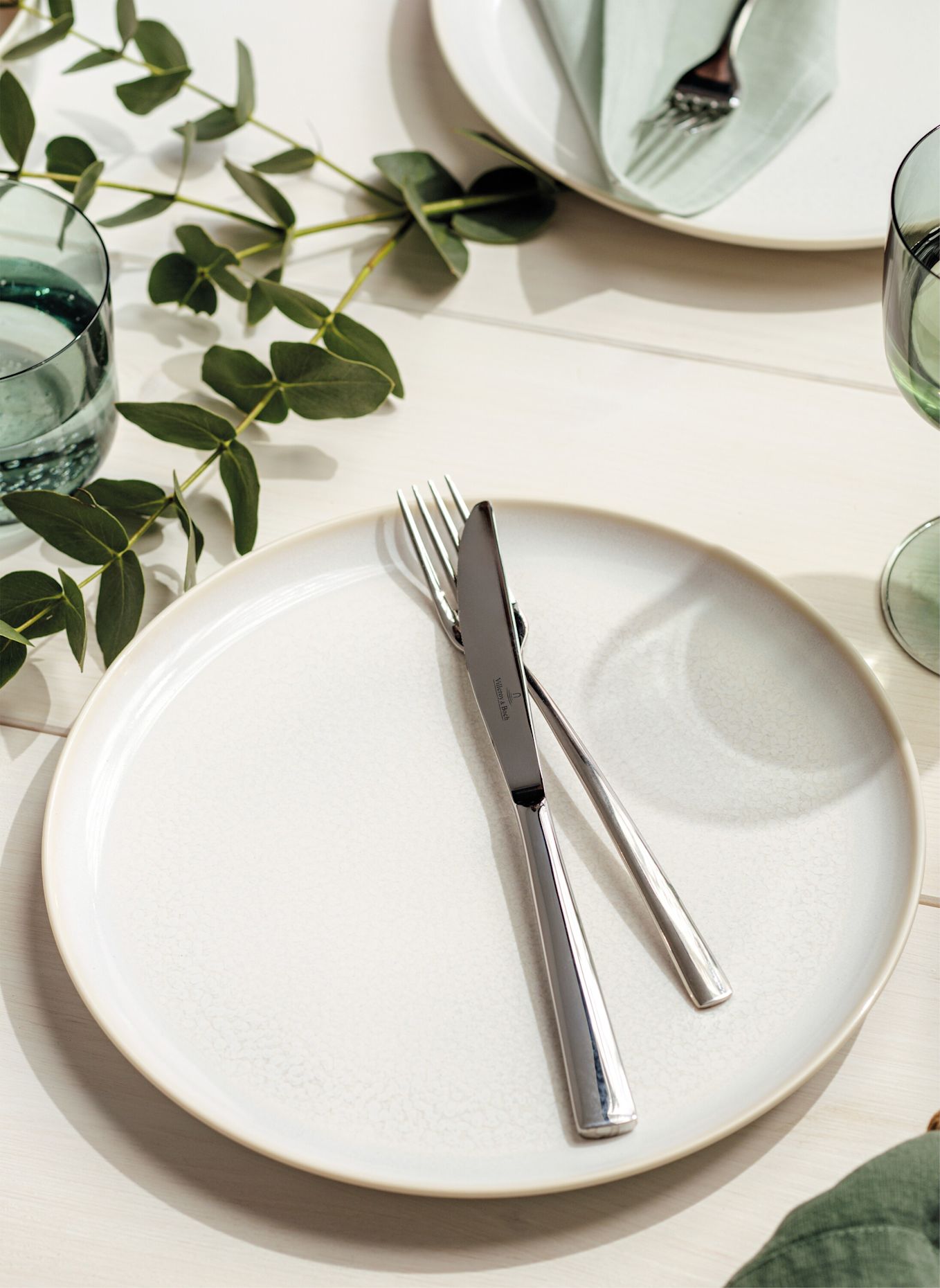 like. by Villeroy & Boch Speiseteller CRAFTED COTTON: WEISS