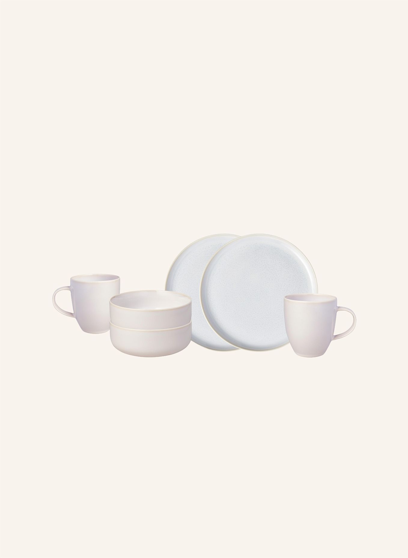 like. by Villeroy & Boch Frühstücks-Set 6-teilig CRAFTED COTTON: WEISS