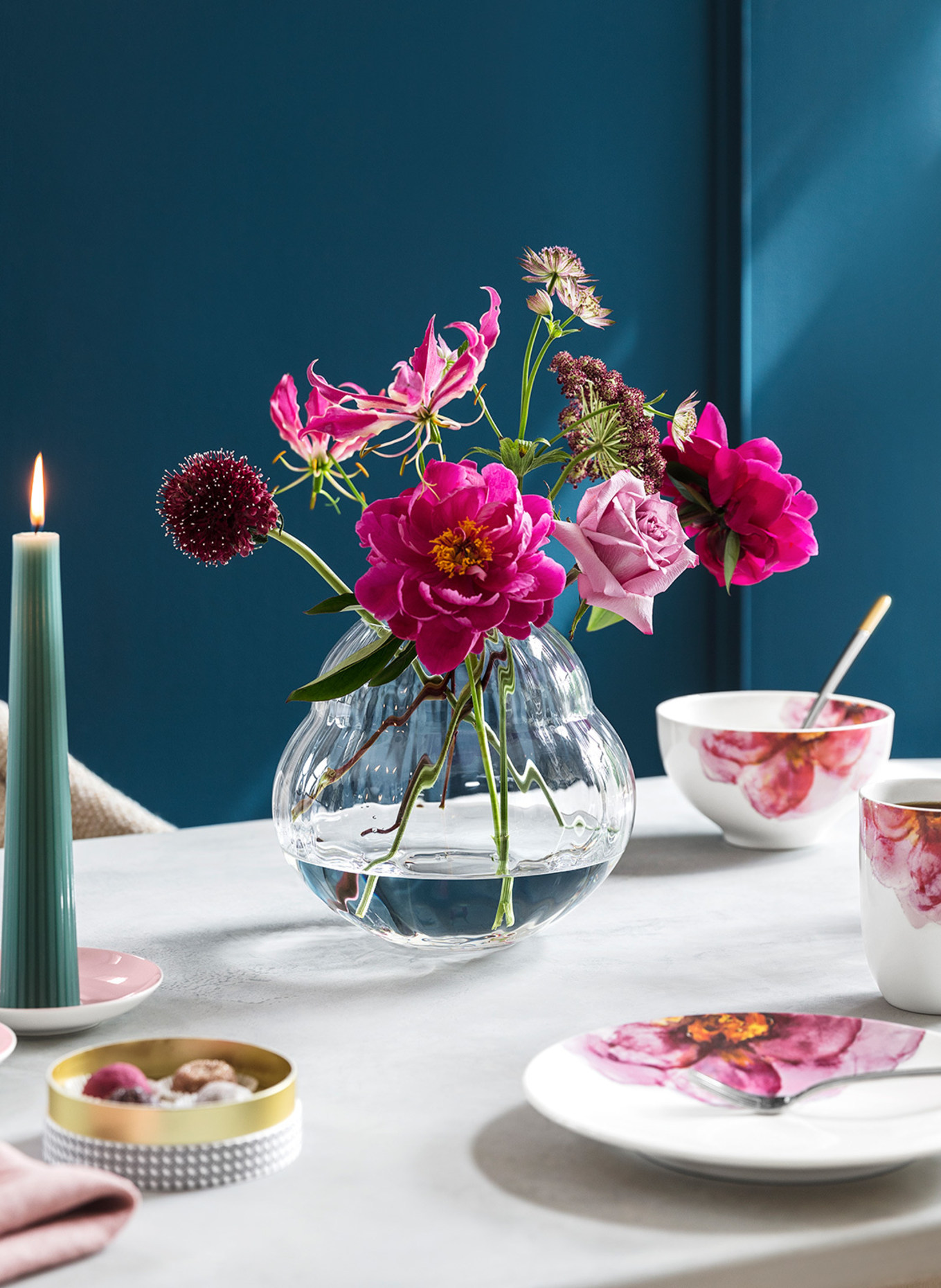 Villeroy & Boch Vase/Windlicht ROSE GARDEN HOME, Farbe: WEISS (Bild 2)