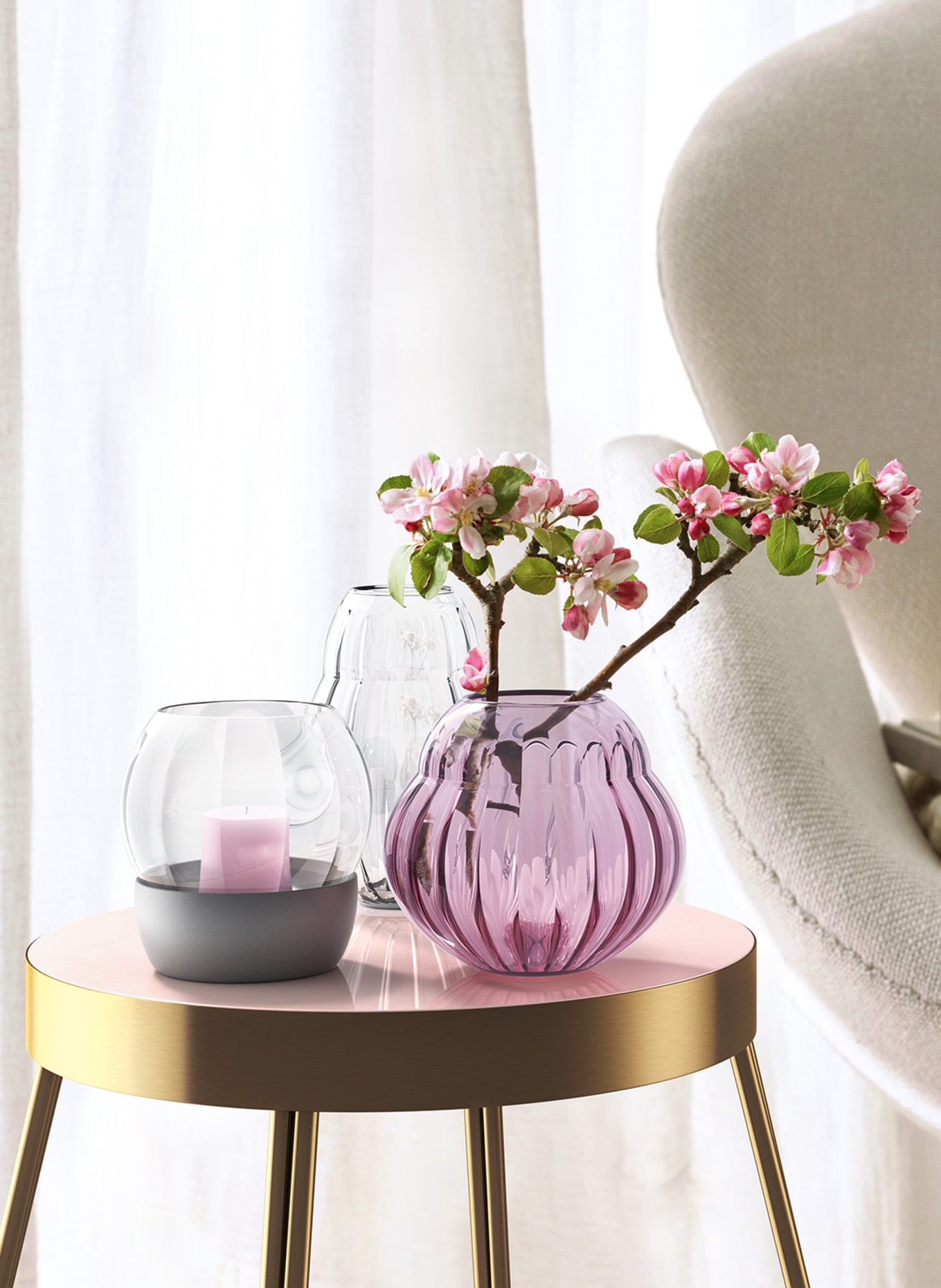Villeroy & Boch Vase/Windlicht, rose ROSE GARDEN HOME, Farbe: ROSA (Bild 2)