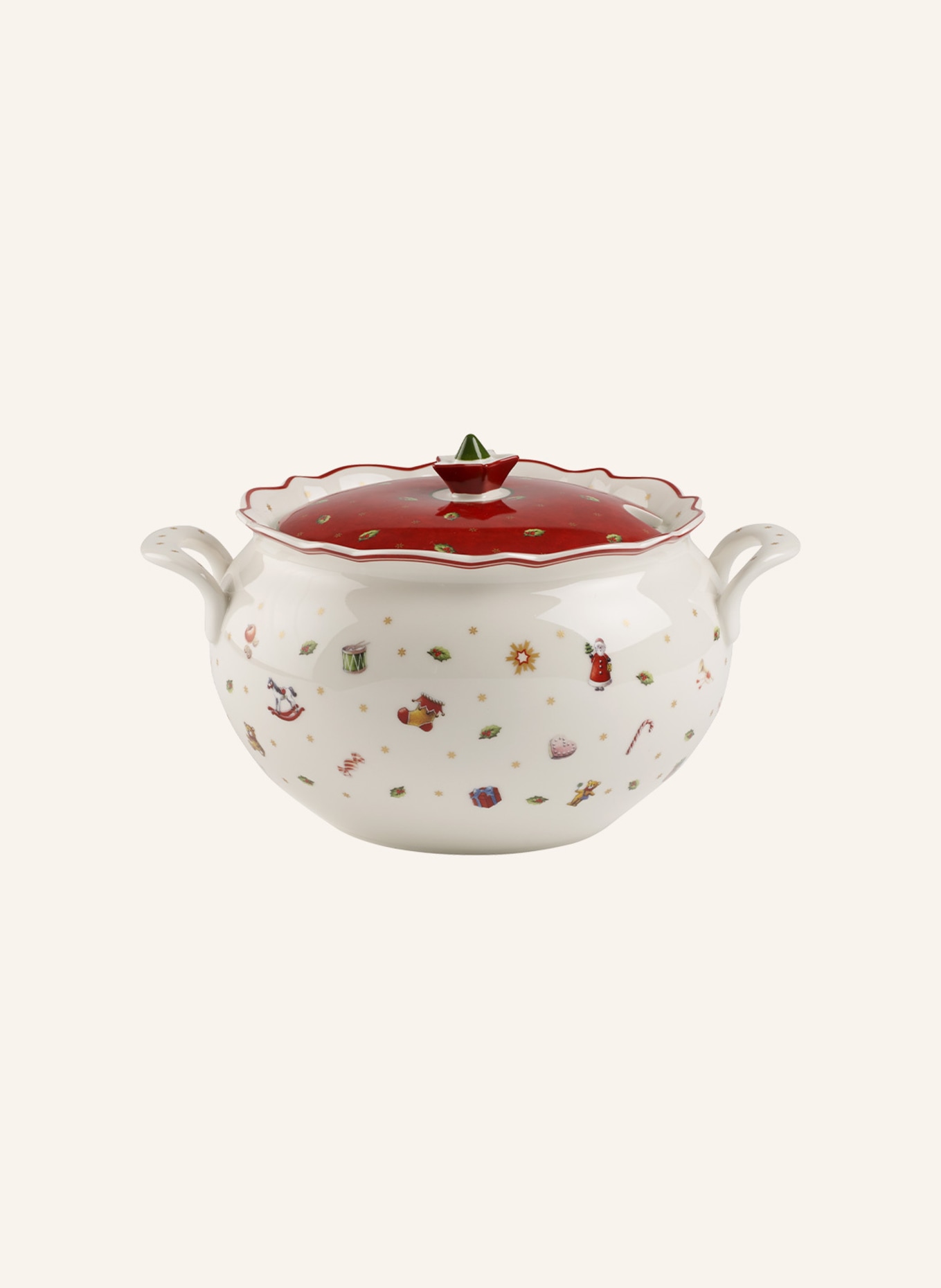 Villeroy & Boch Terrine TOY'S DELIGHT, Farbe: ROT/ WEISS (Bild 1)