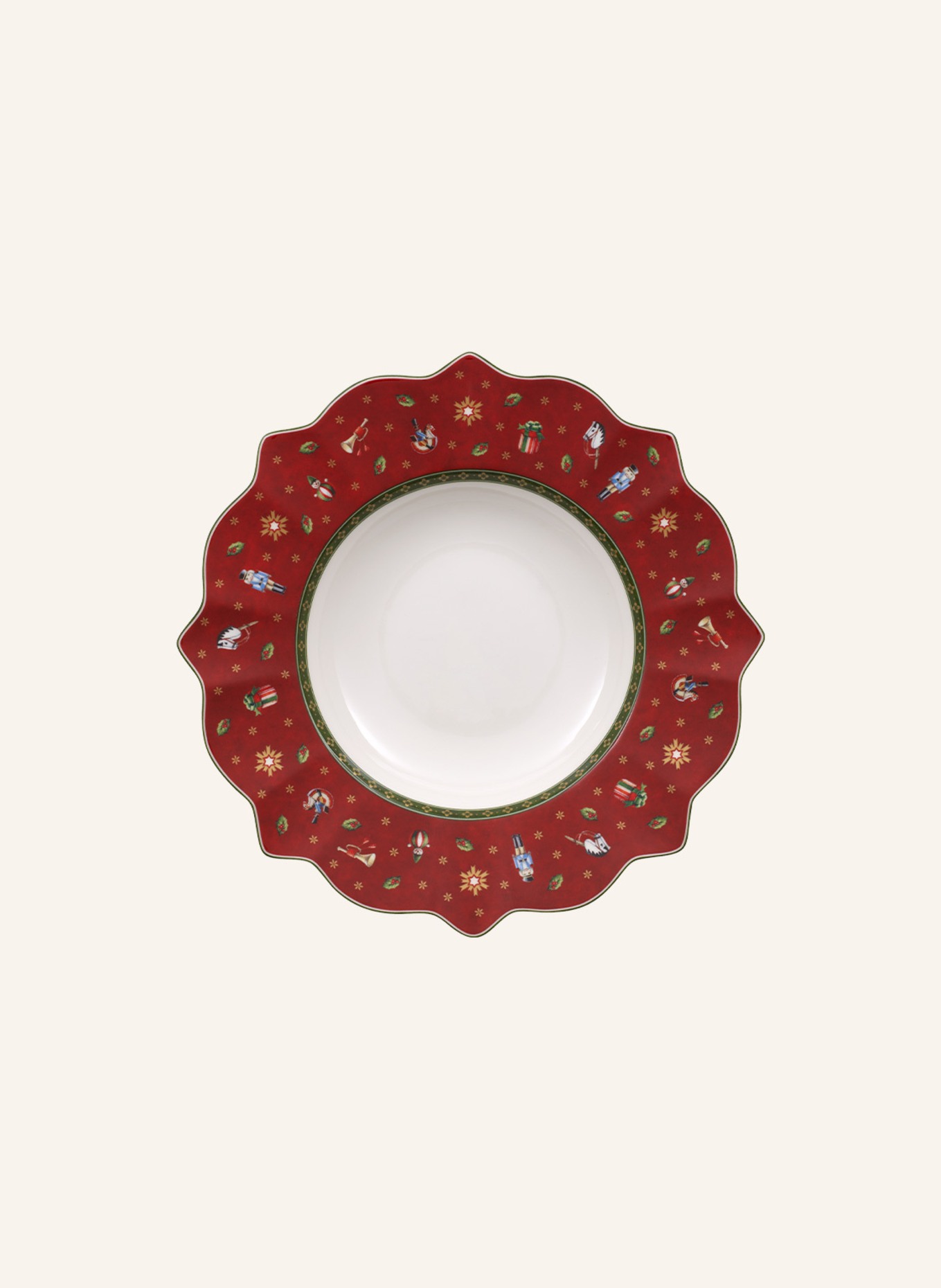 Villeroy & Boch Suppenteller rot TOY'S DELIGHT: ROT/ WEISS