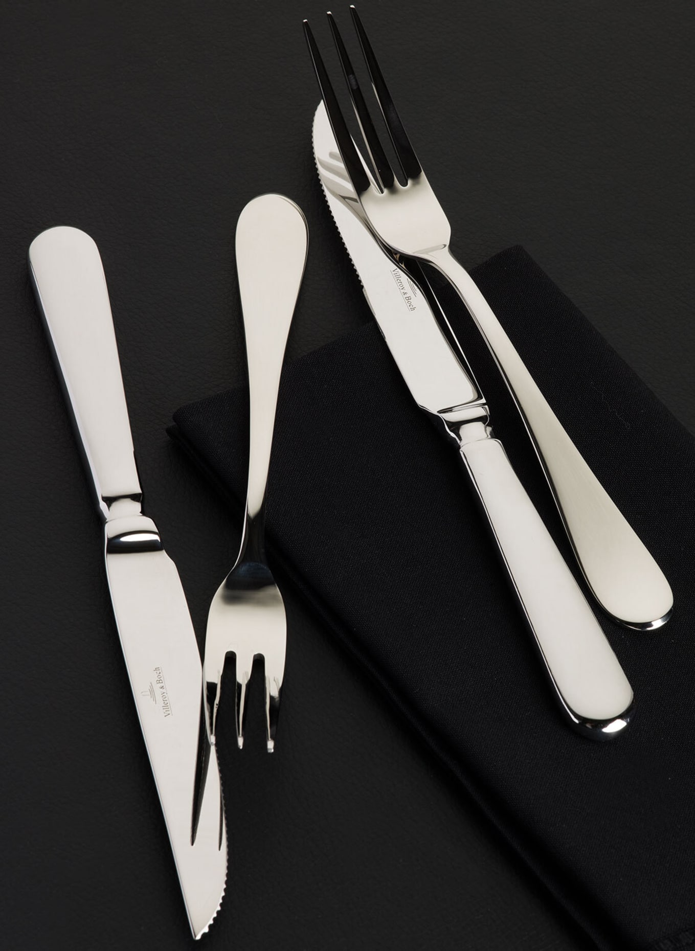 Villeroy & Boch 12-tlg. Steakbesteck-Set PIEMONT: SILBER