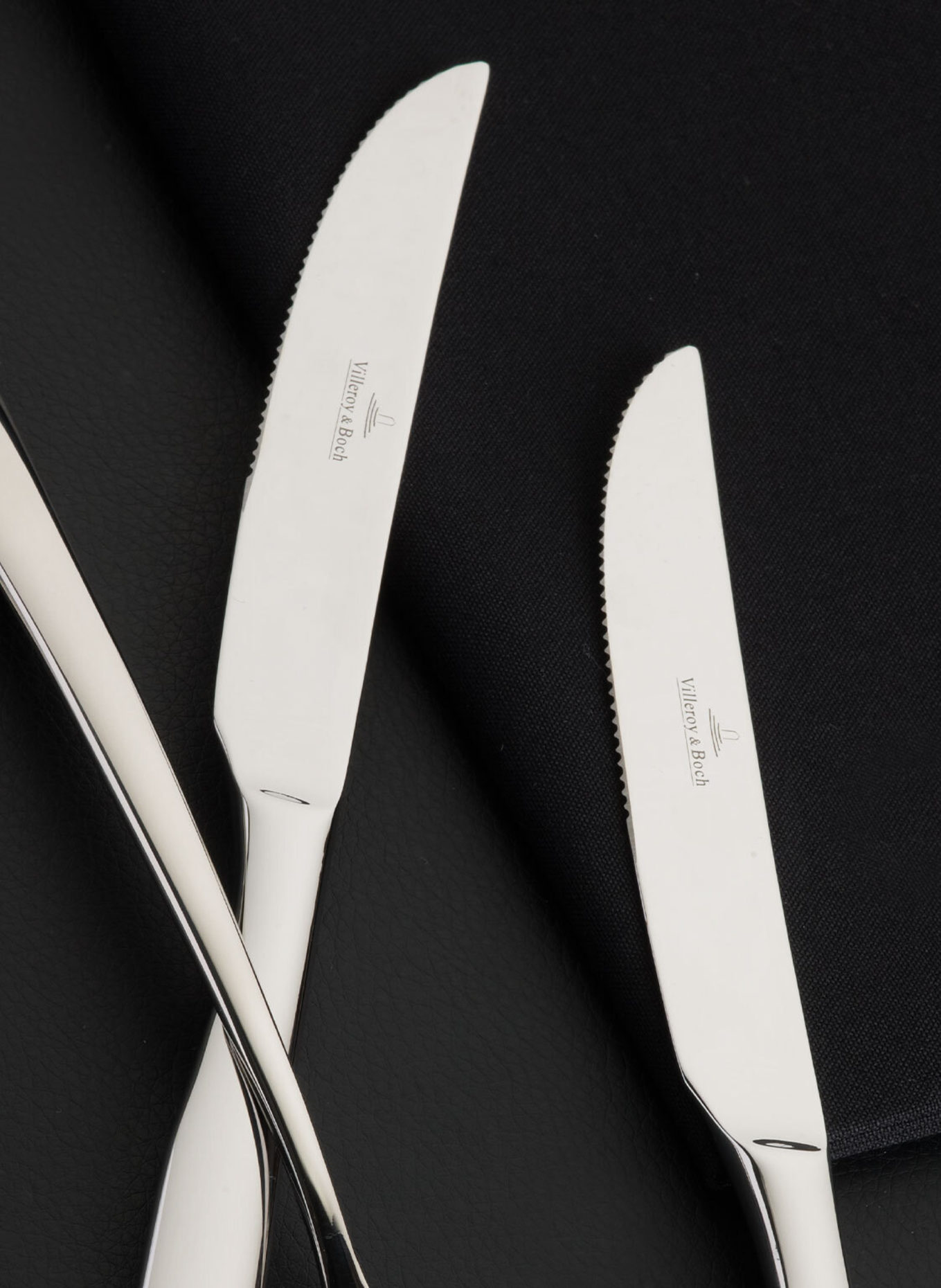 Villeroy & Boch 6er-Set Pizza- und Steakmesser PIEMONT: SILBER