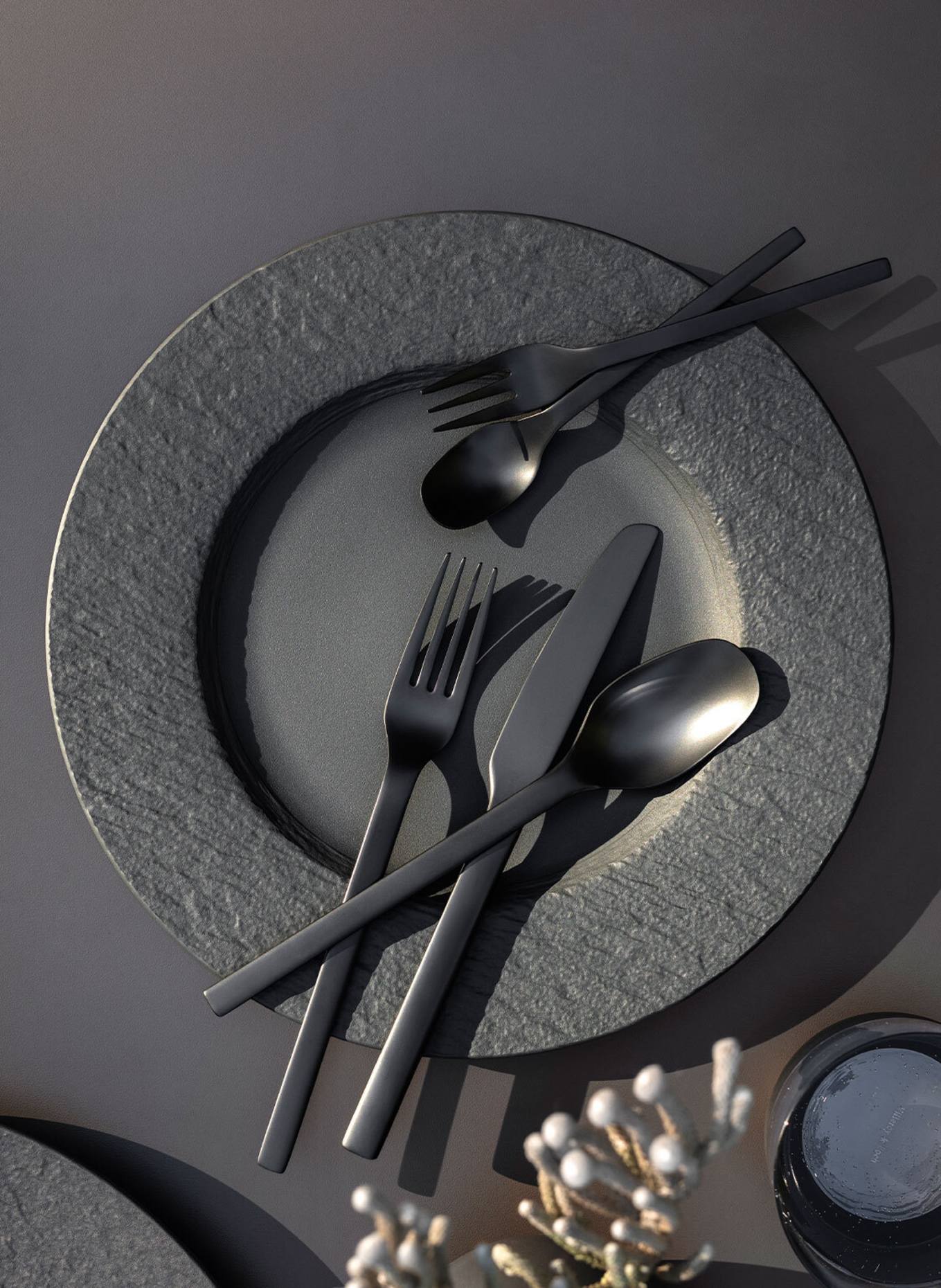 Villeroy & Boch Speiseteller MANUFACTURE ROCK: SCHWARZ