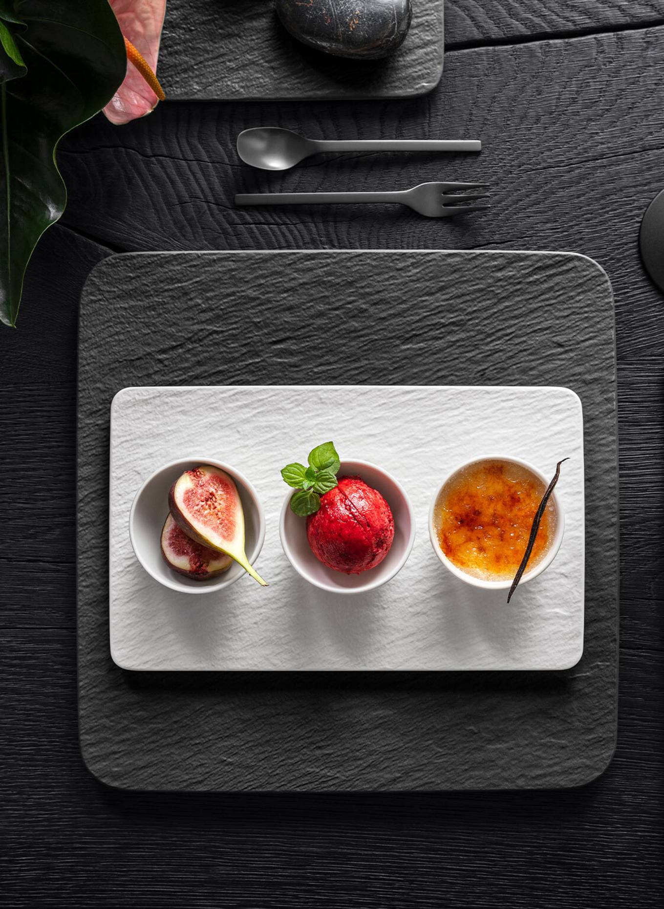 Villeroy & Boch Servierplatte MANUFACTURE ROCK: SCHWARZ