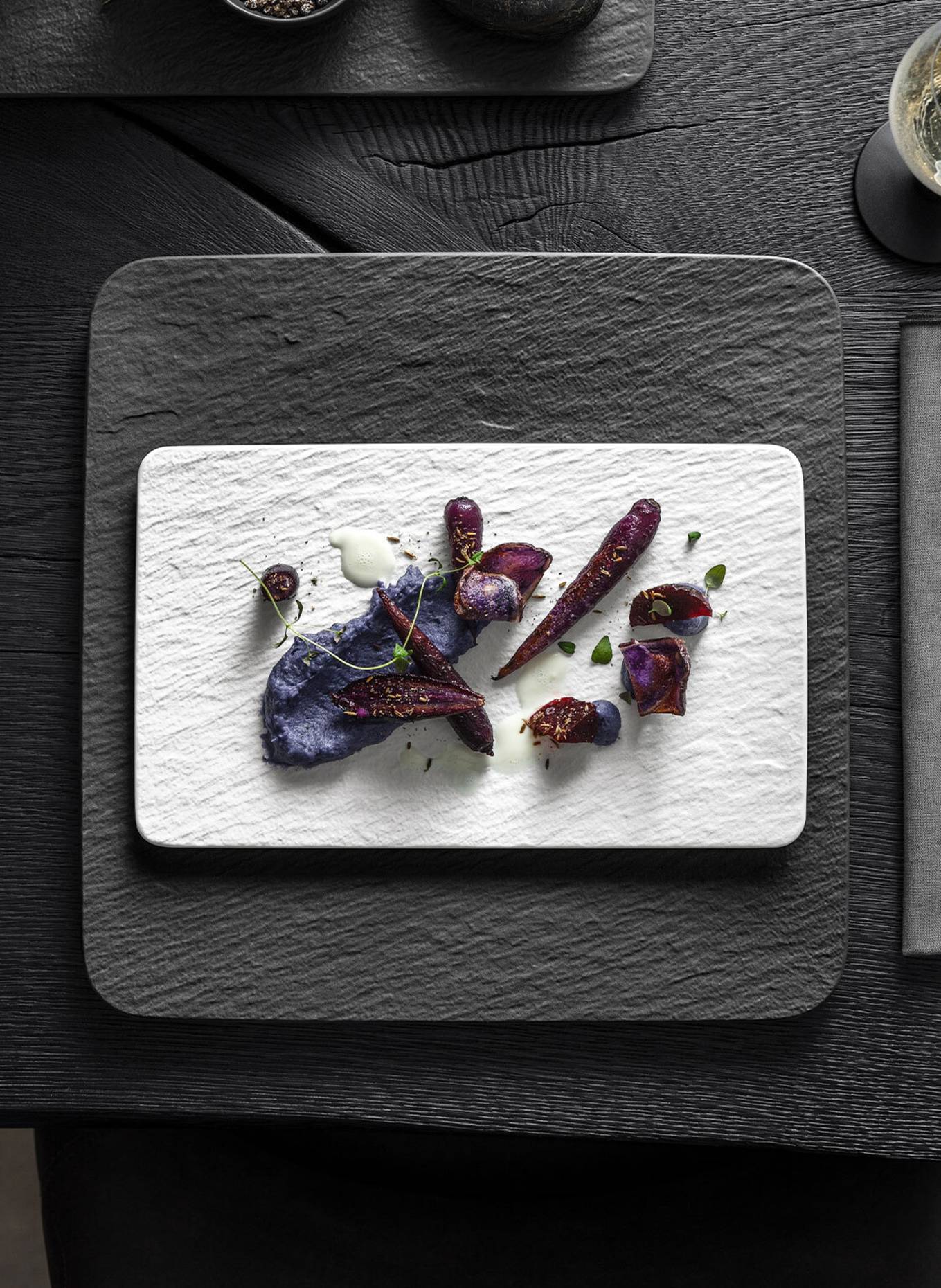 Villeroy & Boch Servierplatte MANUFACTURE ROCK: WEISS