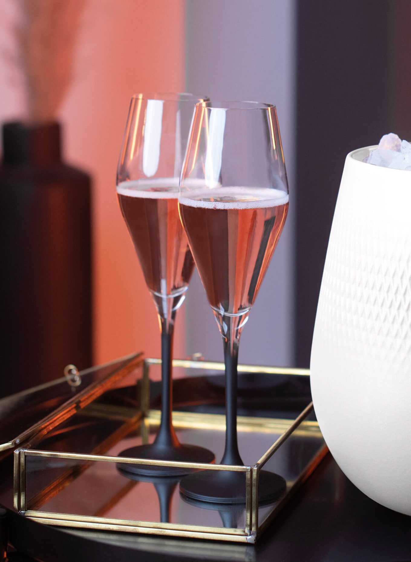 Villeroy & Boch 4er-Set Champagnergläser MANUFACTURE ROCK: WEISS