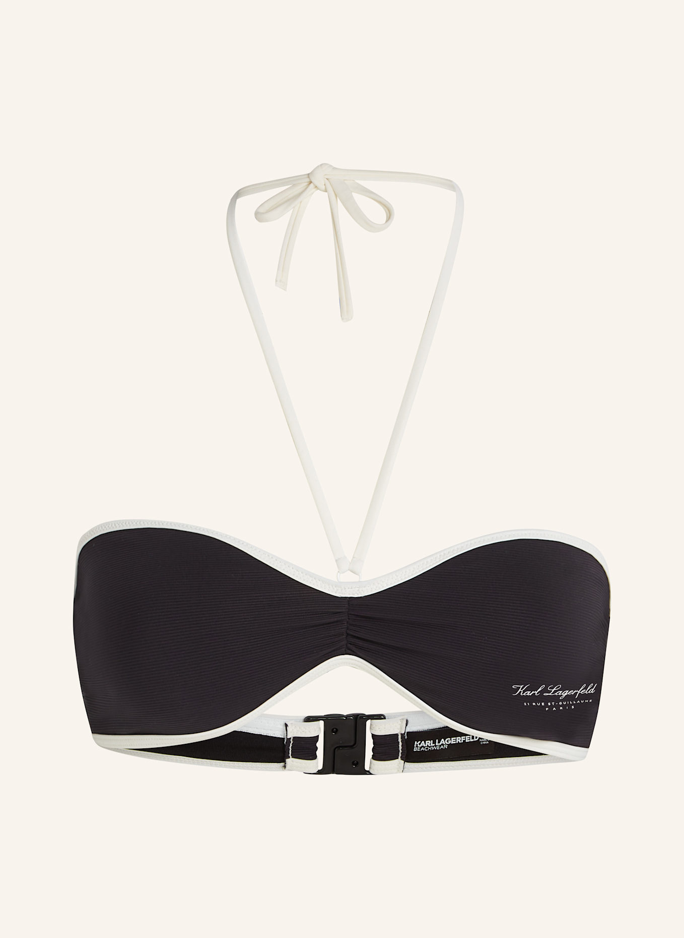 KARL LAGERFELD Bikini-Top, Farbe: SCHWARZ (Bild 1)