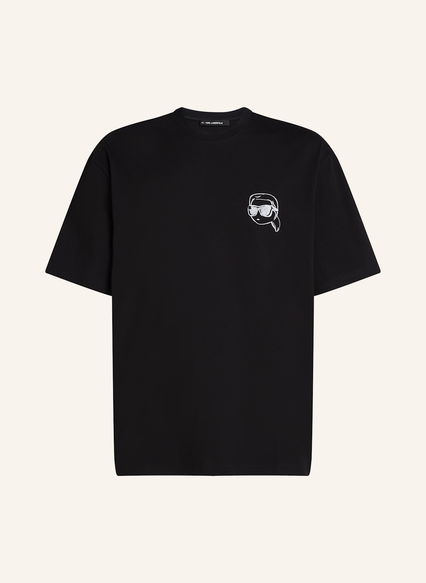 KARL LAGERFELD T-shirt: SCHWARZ