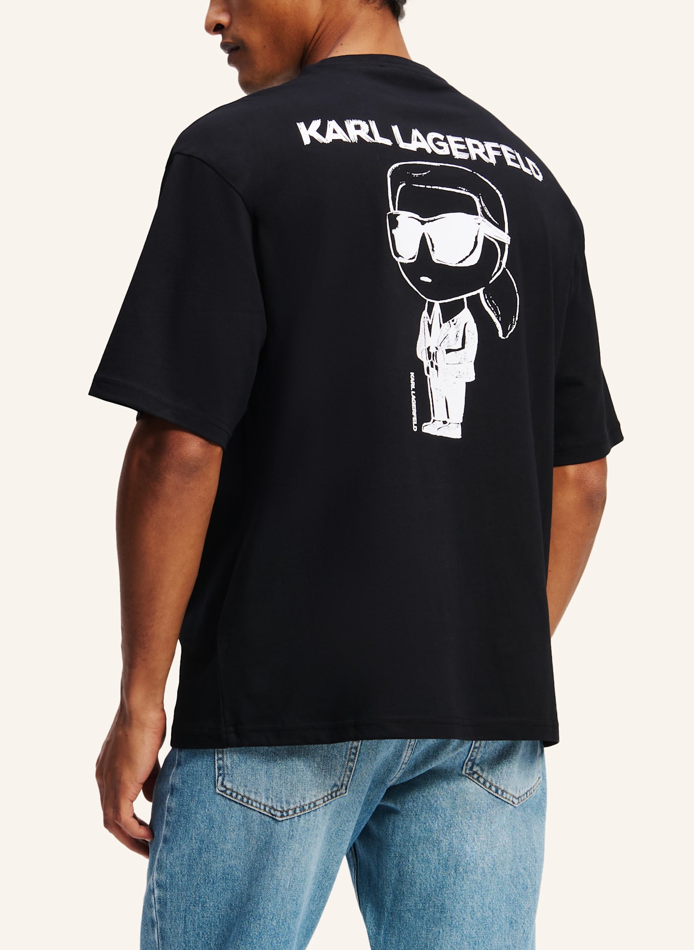 KARL LAGERFELD T-shirt: SCHWARZ