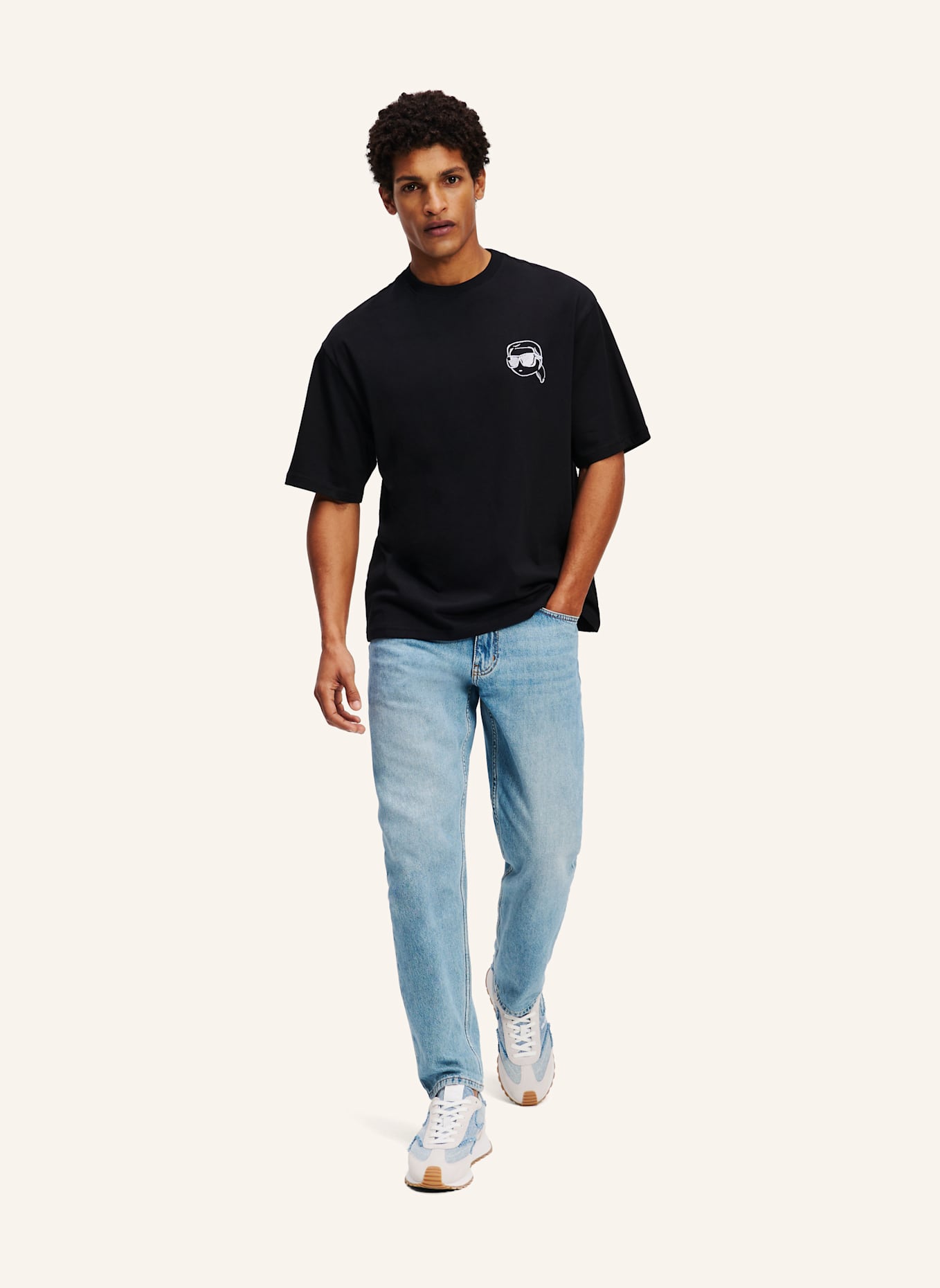 KARL LAGERFELD T-shirt: SCHWARZ