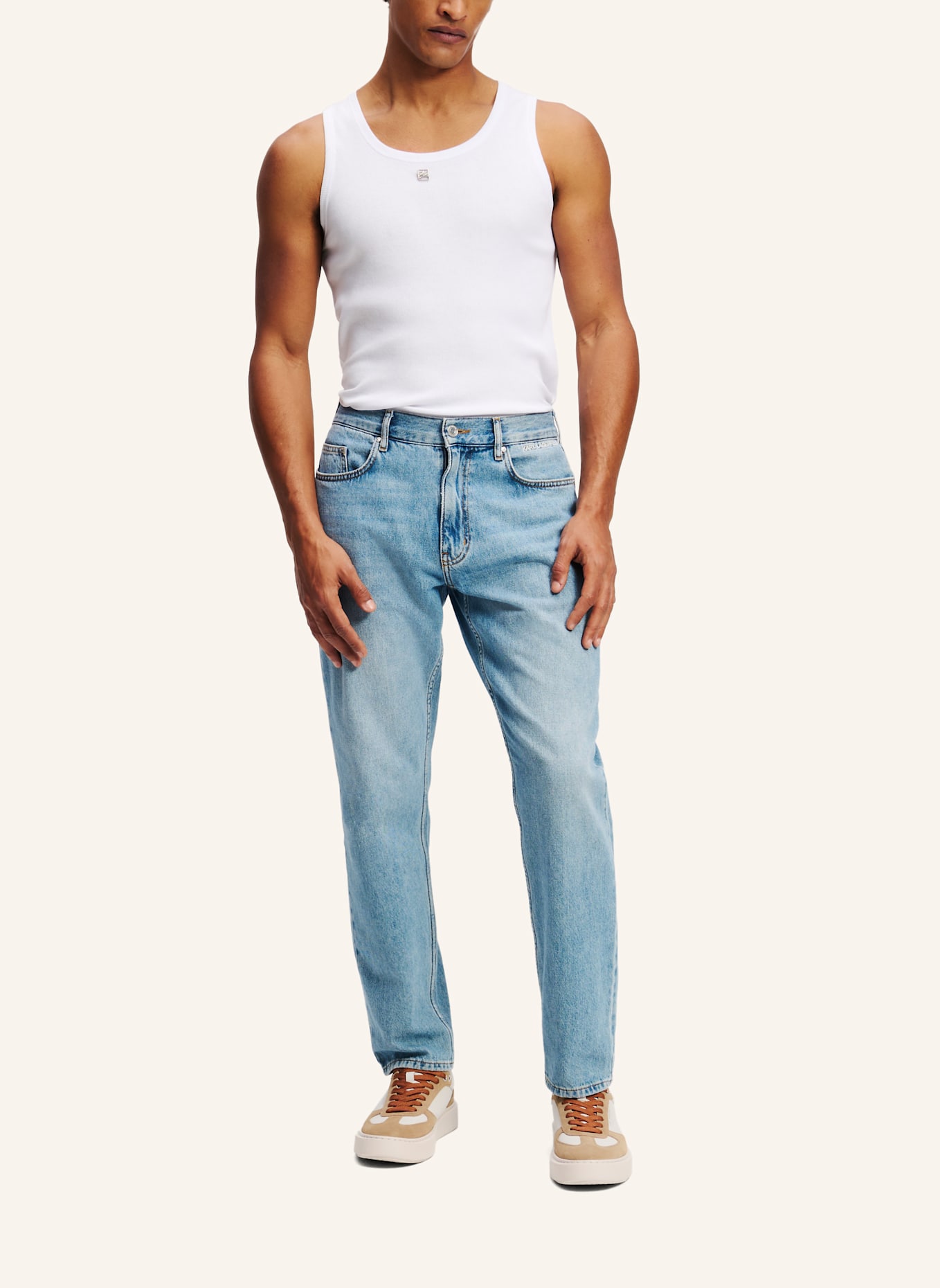 KARL LAGERFELD Jeans Tapered Fit: BLAU