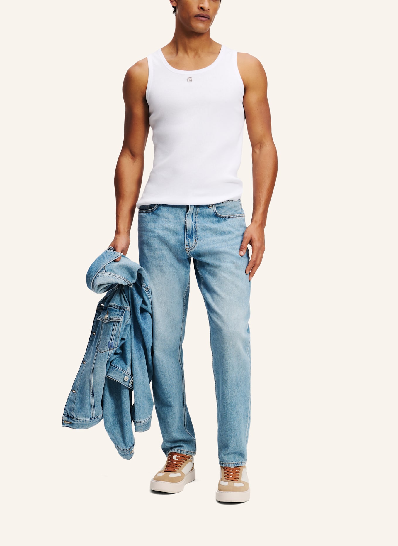 KARL LAGERFELD Jeans Tapered Fit: BLAU