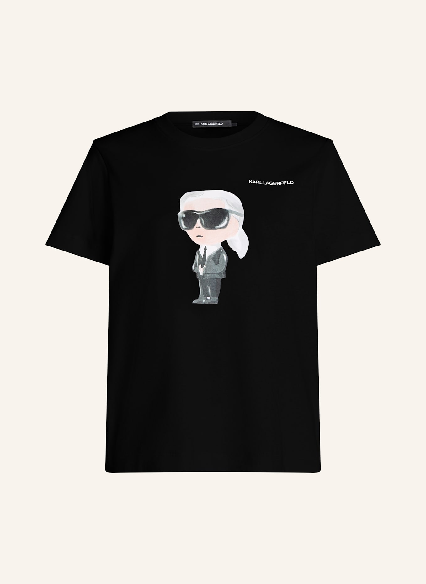 KARL LAGERFELD T-shirt: SCHWARZ