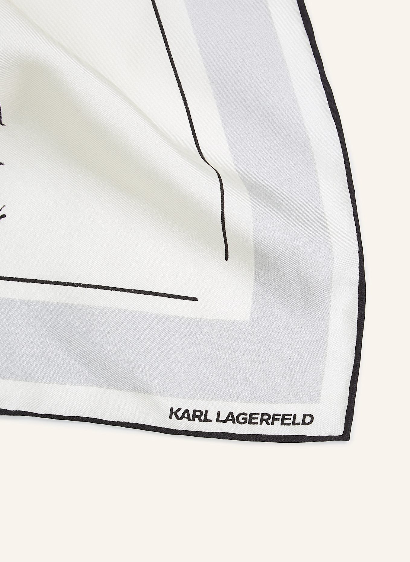 KARL LAGERFELD Karl Lagerfeld x Jorge Parra Schal: BEIGE