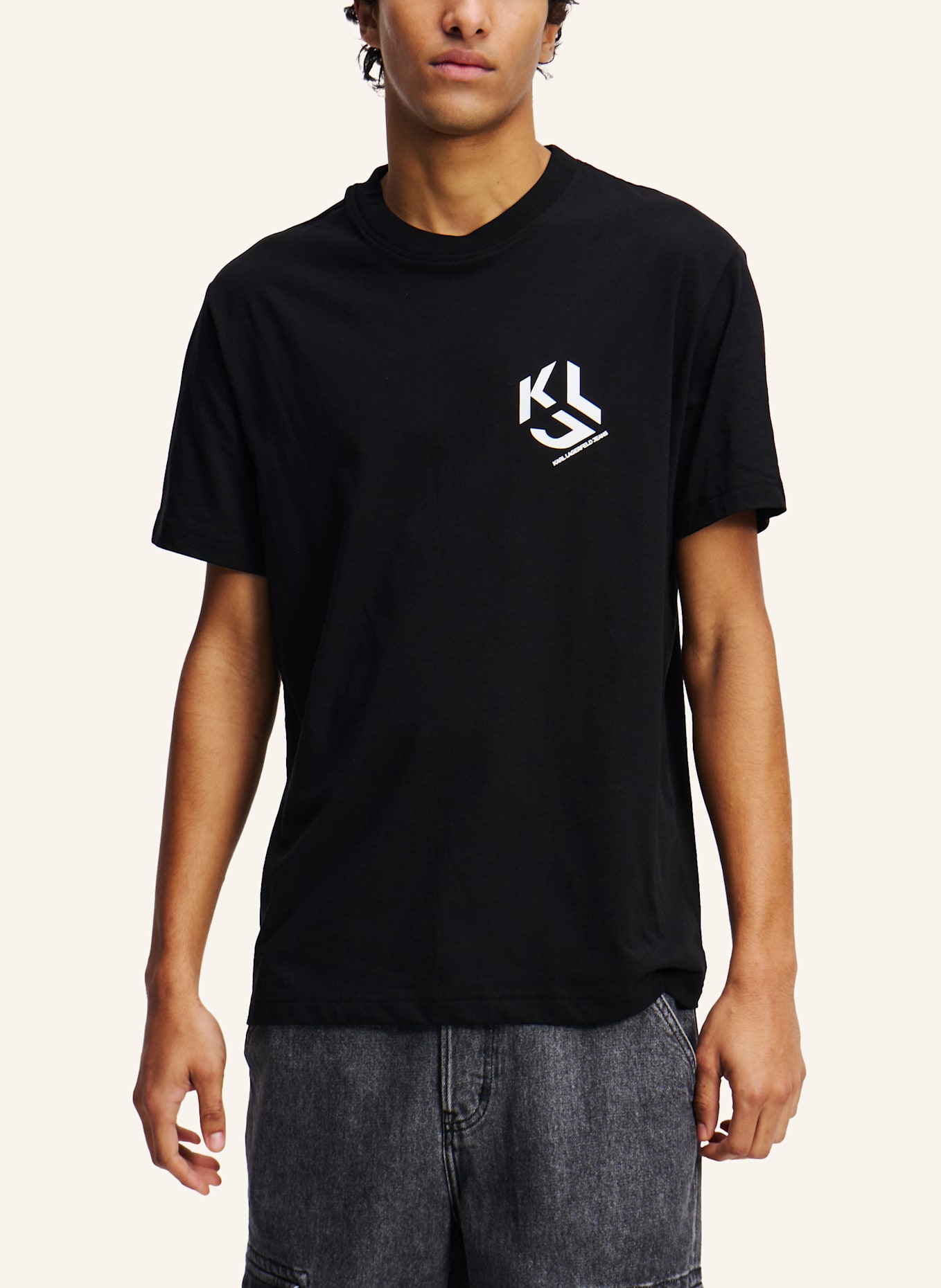 KARL LAGERFELD JEANS T-shirt: SCHWARZ