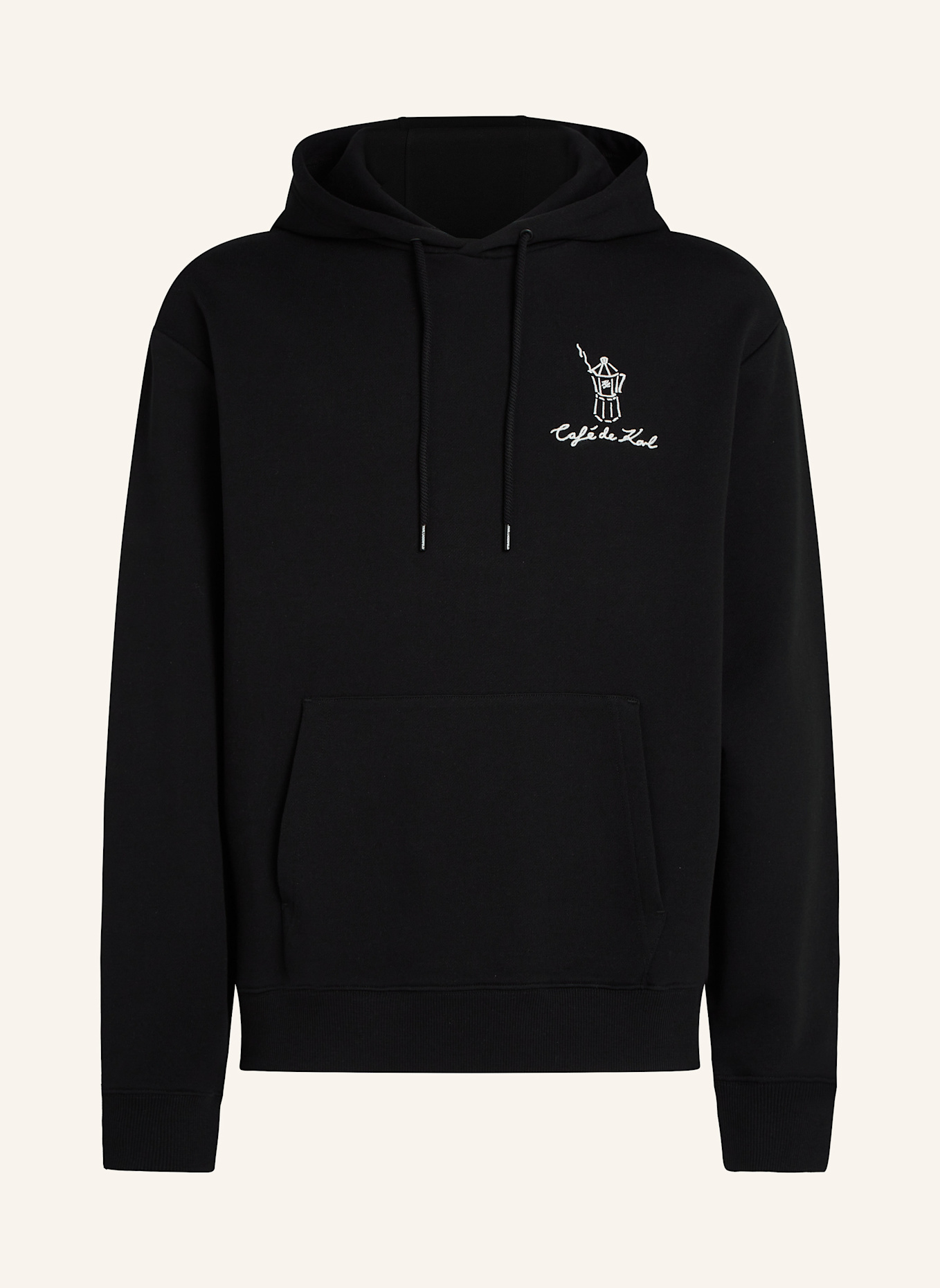 KARL LAGERFELD Karl Lagerfeld x Jorge Parra Hoodie: SCHWARZ