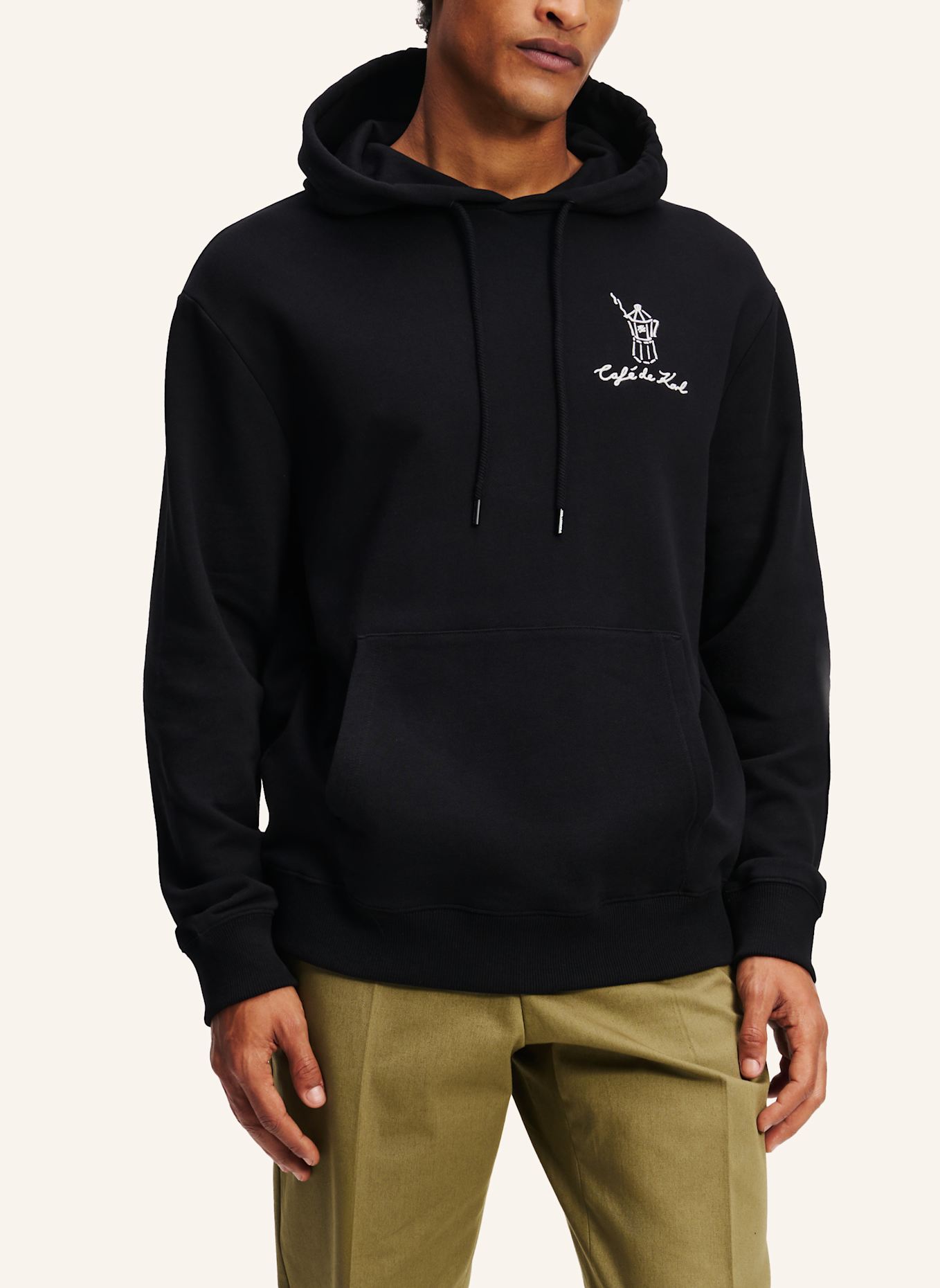 KARL LAGERFELD Karl Lagerfeld x Jorge Parra Hoodie: SCHWARZ
