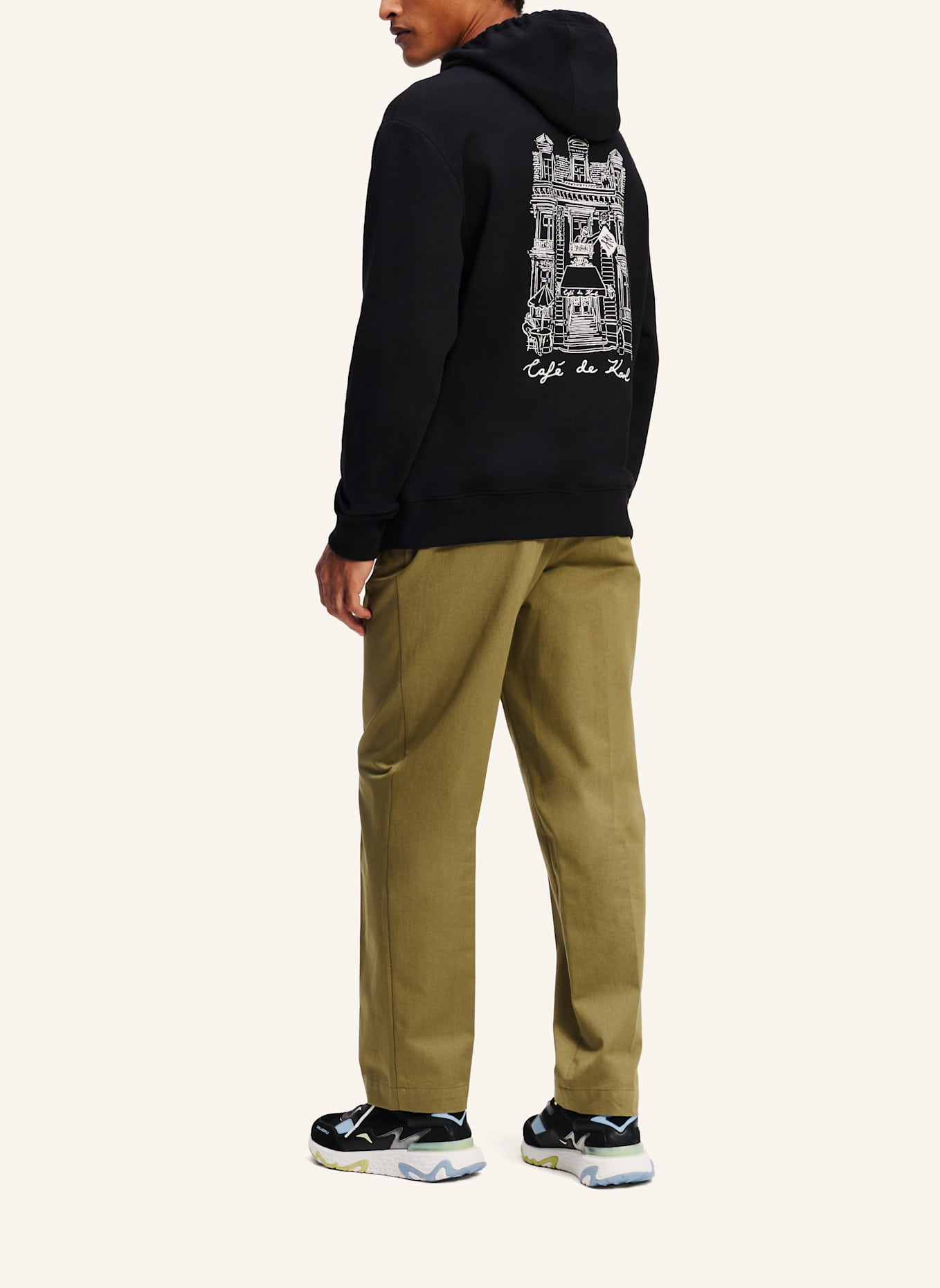 KARL LAGERFELD Karl Lagerfeld x Jorge Parra Hoodie: SCHWARZ
